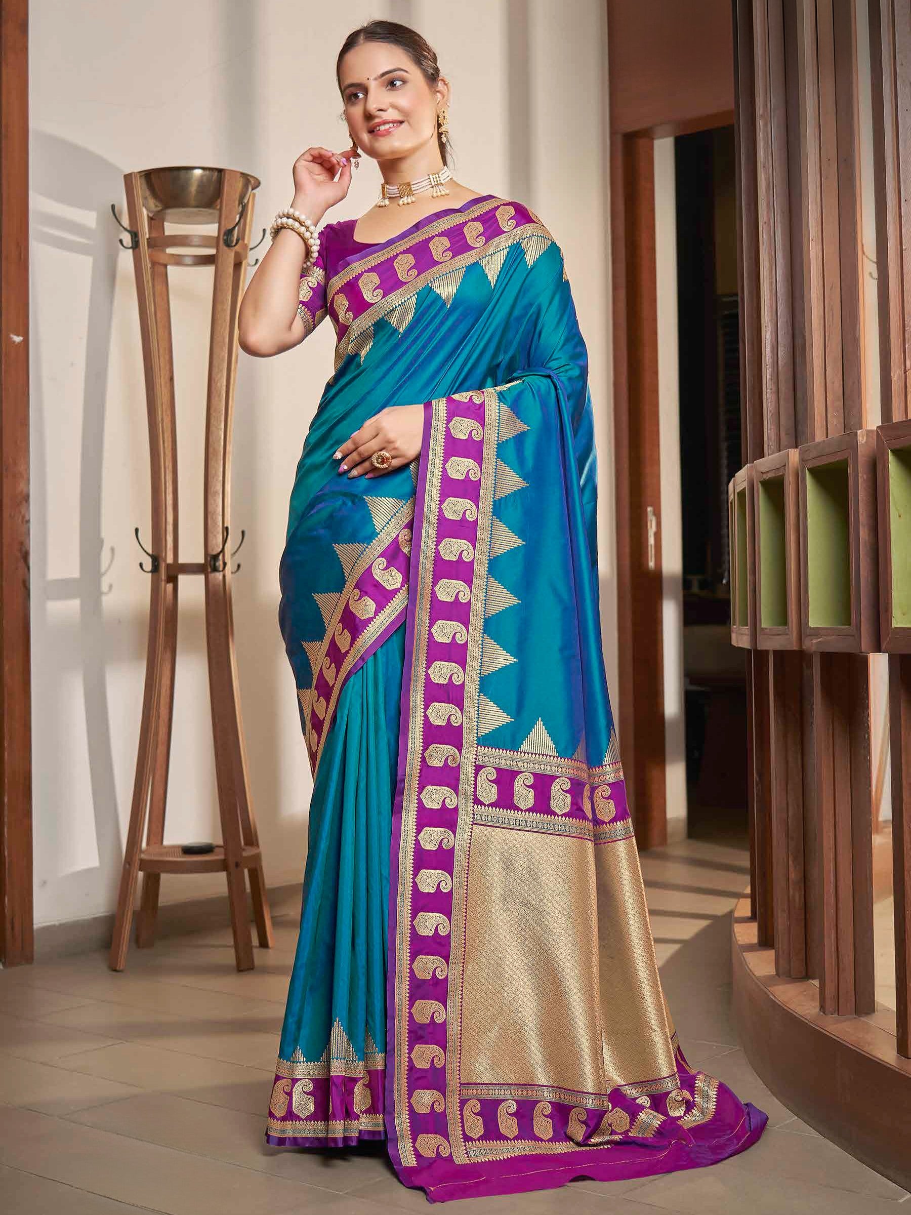 Gauri Weaving Silk Saree - Roop Darshan