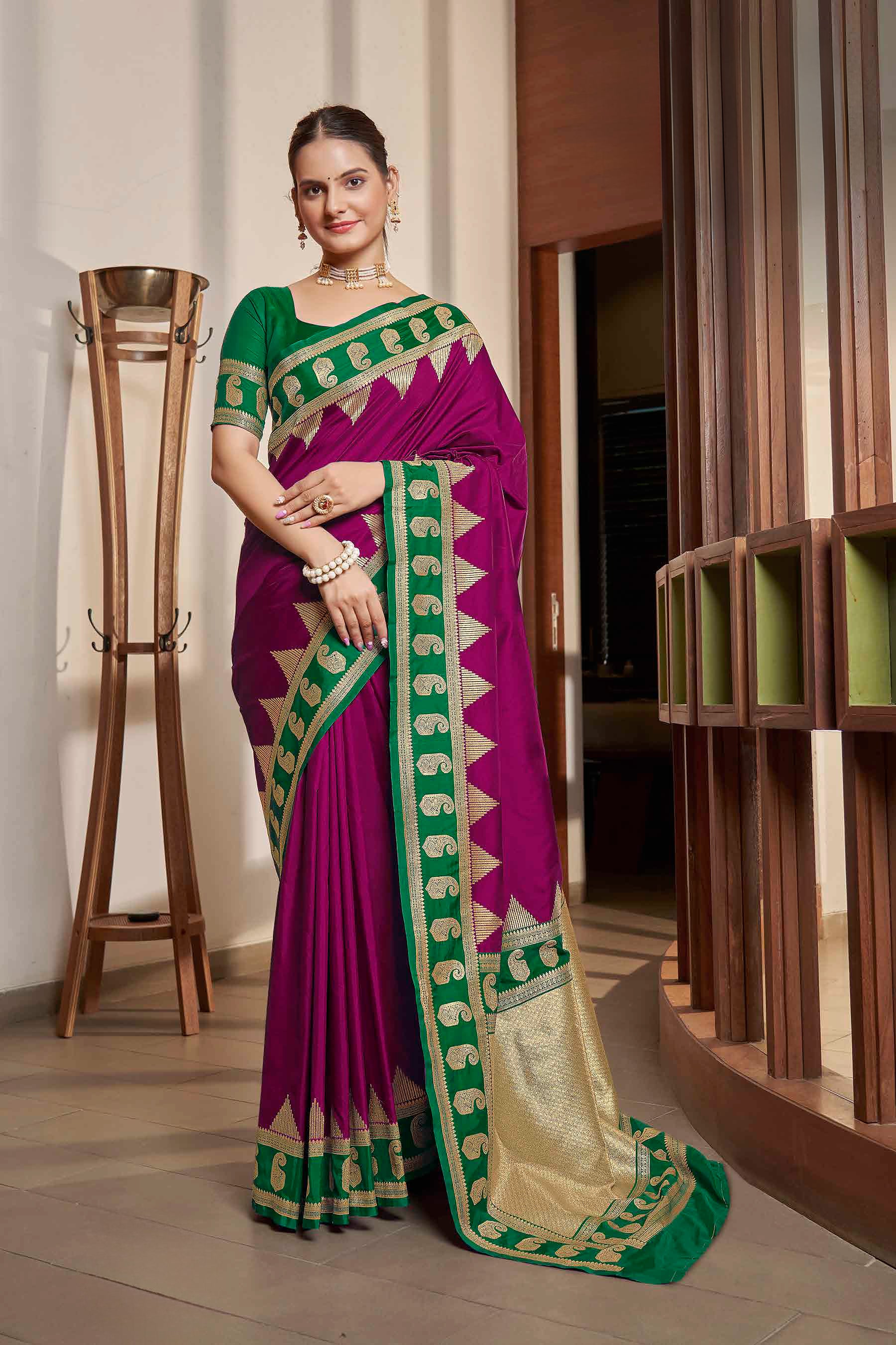 Gauri Weaving Silk Saree - Roop Darshan