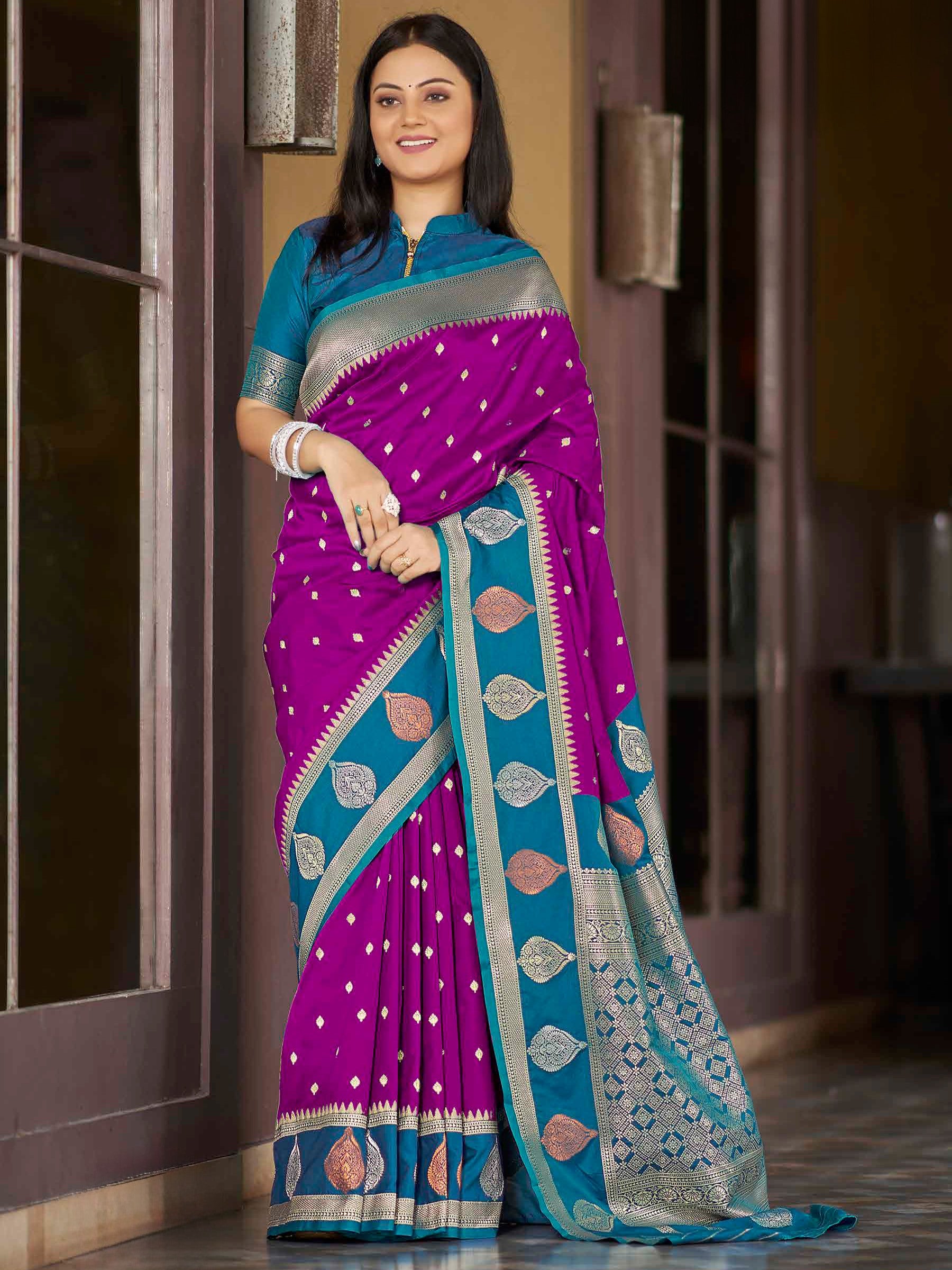Chetna Weaving Silk Saree - Roop Darshan
