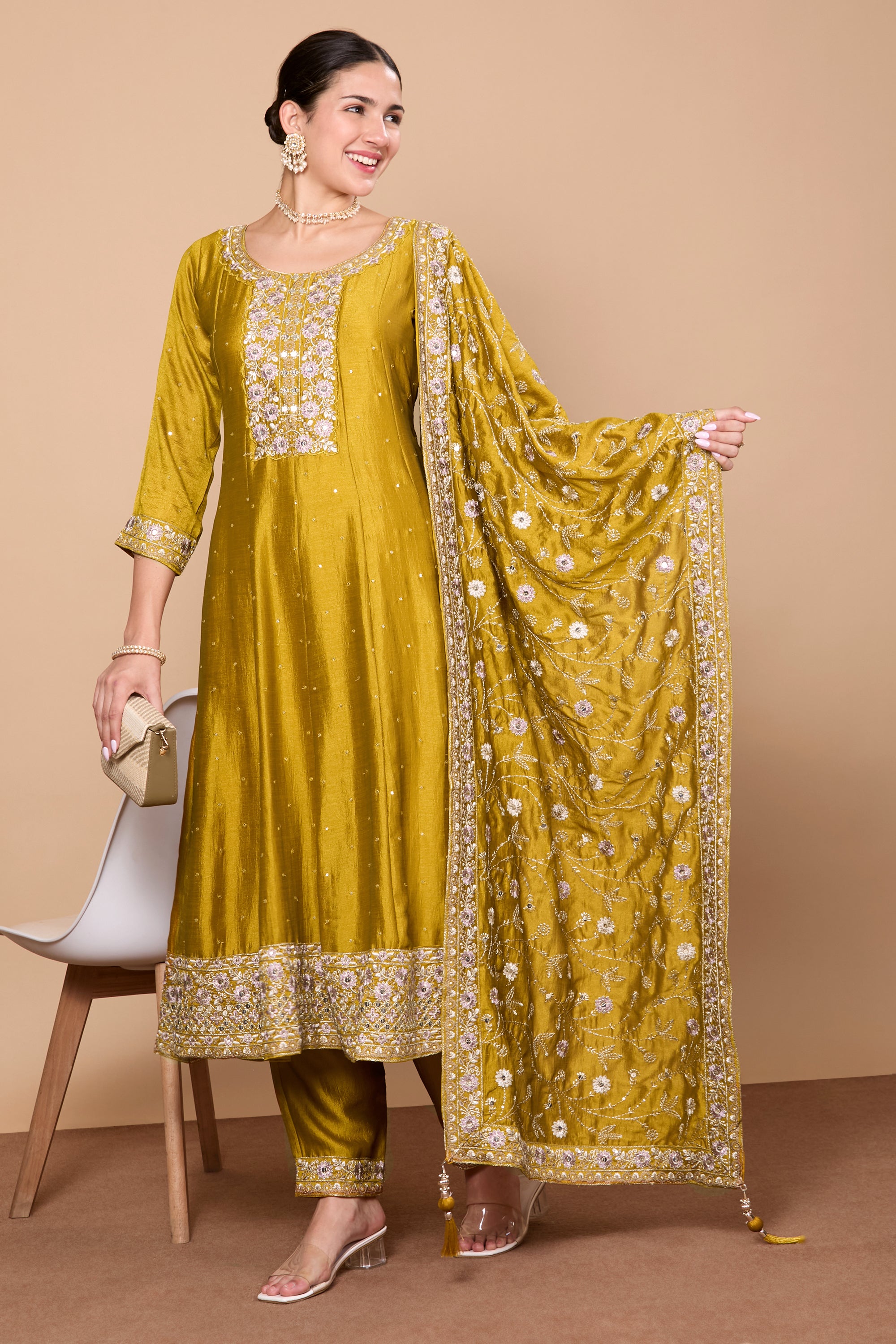 Aarna Flair Kamiz & Pant - Roop Darshan