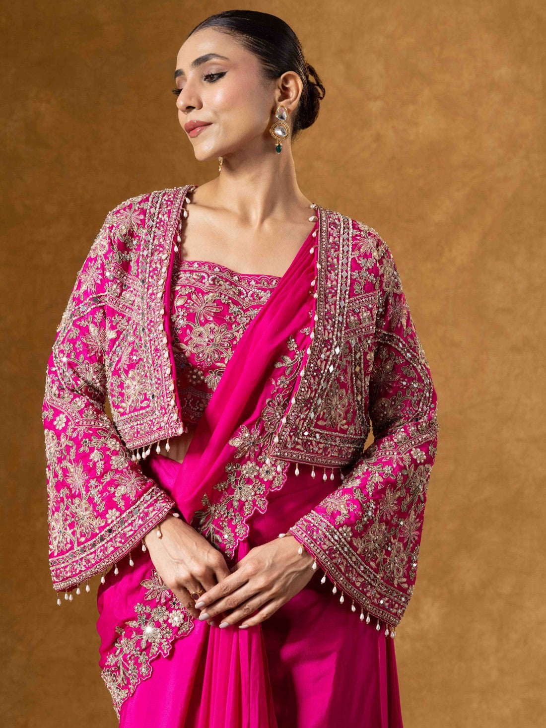 Nora Ready To Wear Choli Saree - Roop Darshan