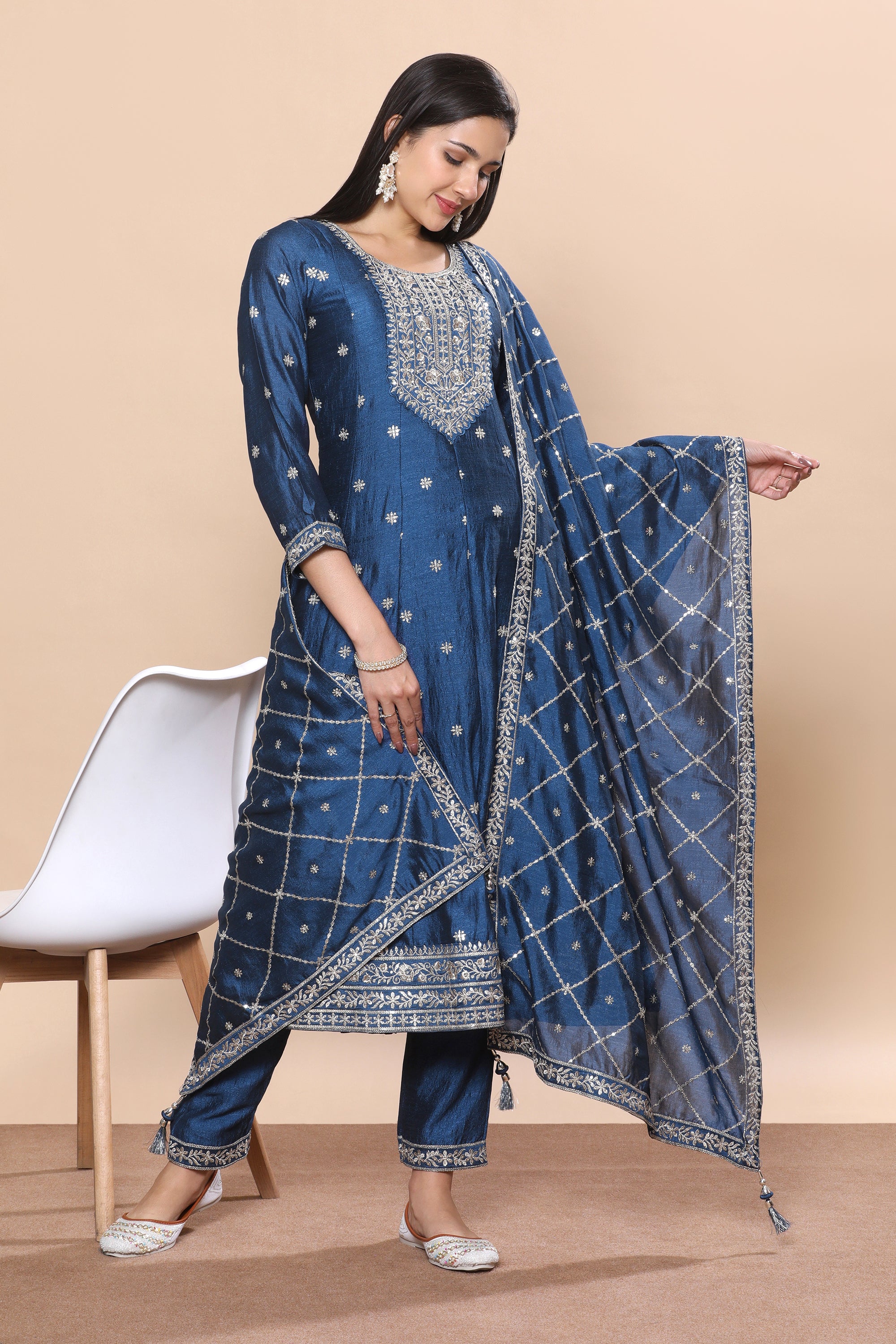 Sarika Flair Kamiz & Pant - Roop Darshan