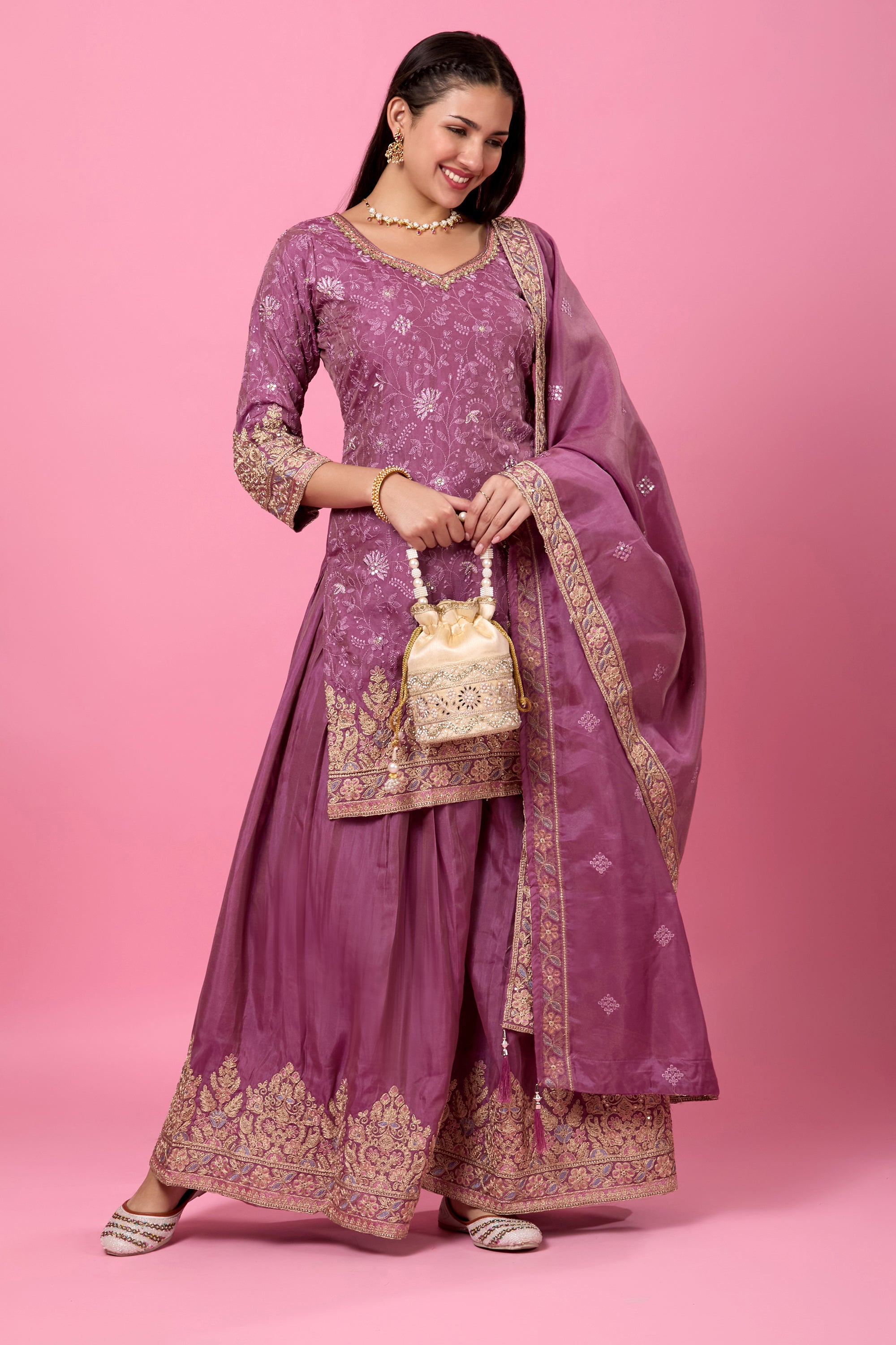 Aarohi Palazzo Suit - Roop Darshan