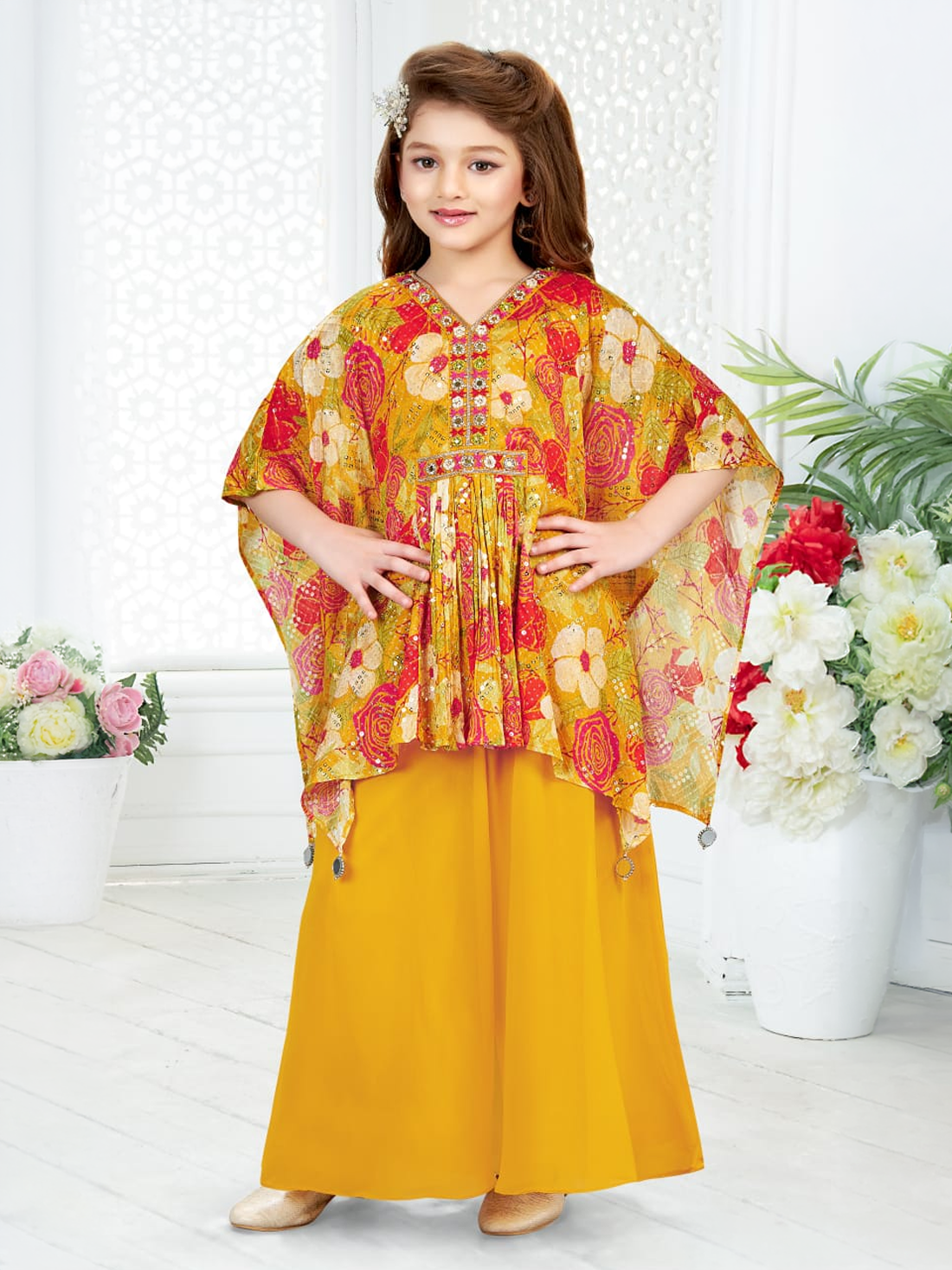 Kiara Silk Straight Palazzo Suit