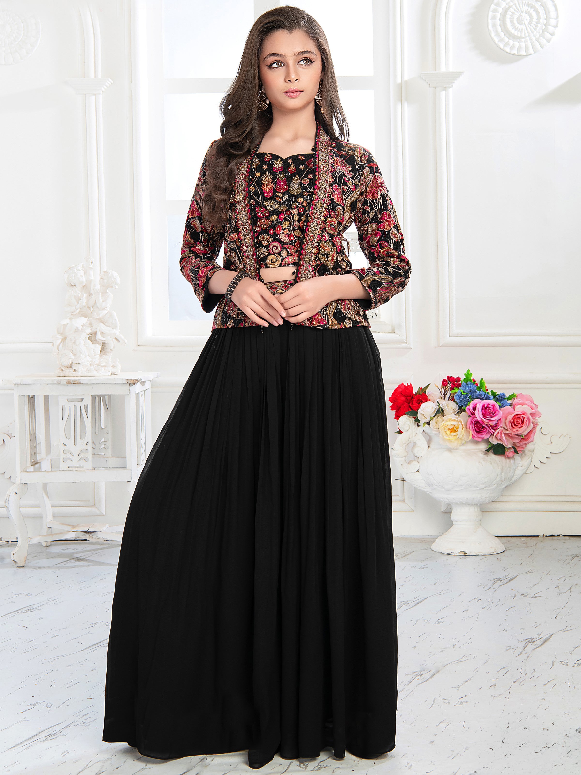Reet Palazzo Suit with Jacket - Roop Darshan