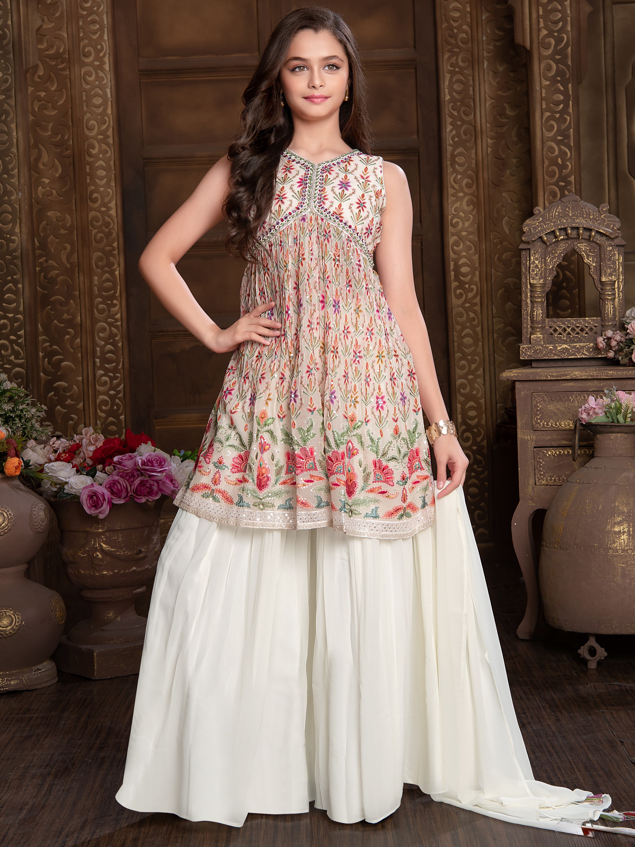 Kinjal Palazzo Suit - Roop Darshan