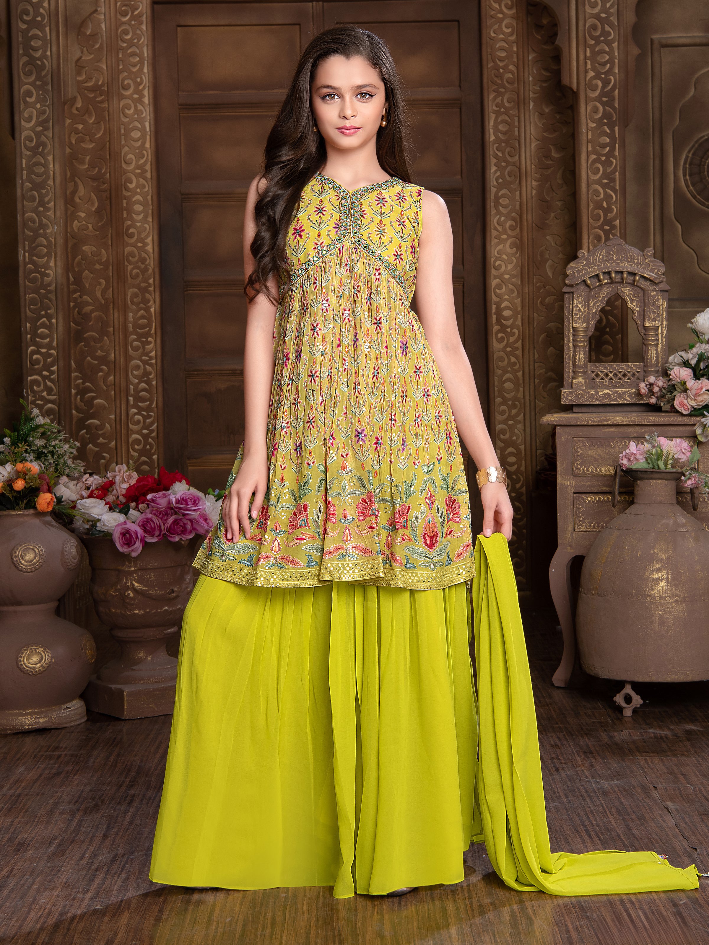 Kinjal Palazzo Suit - Roop Darshan