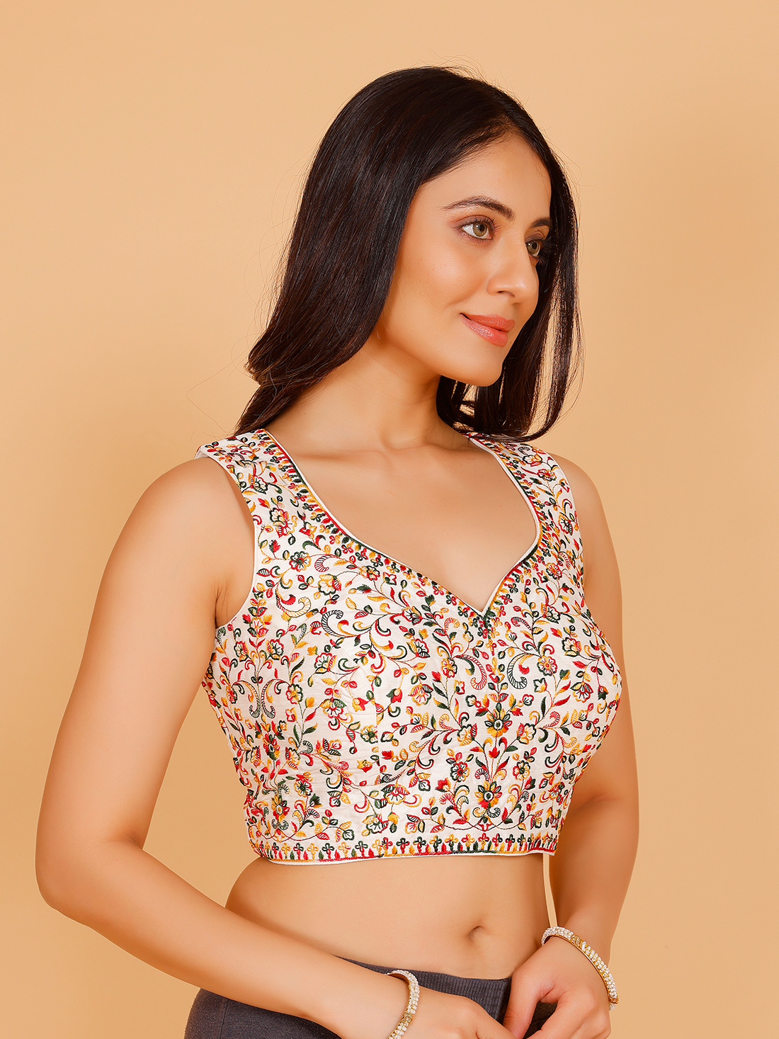 Brocade Silk Blouse