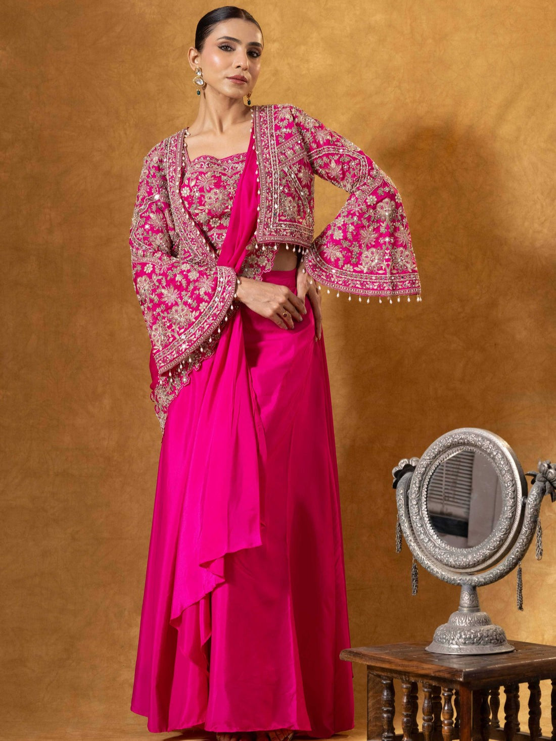 Nora Ready To Wear Choli Saree - Roop Darshan