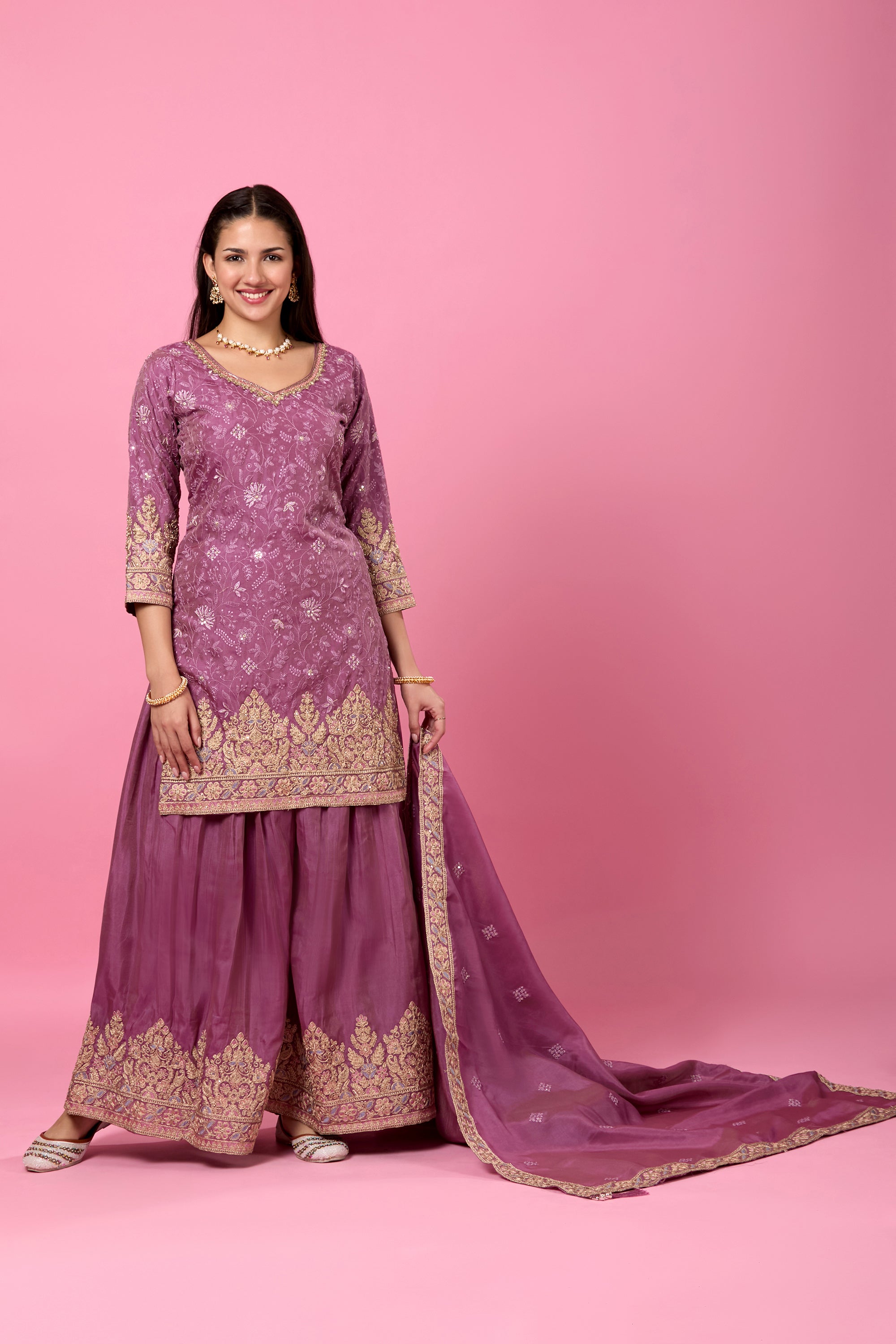 Aarohi Palazzo Suit - Roop Darshan