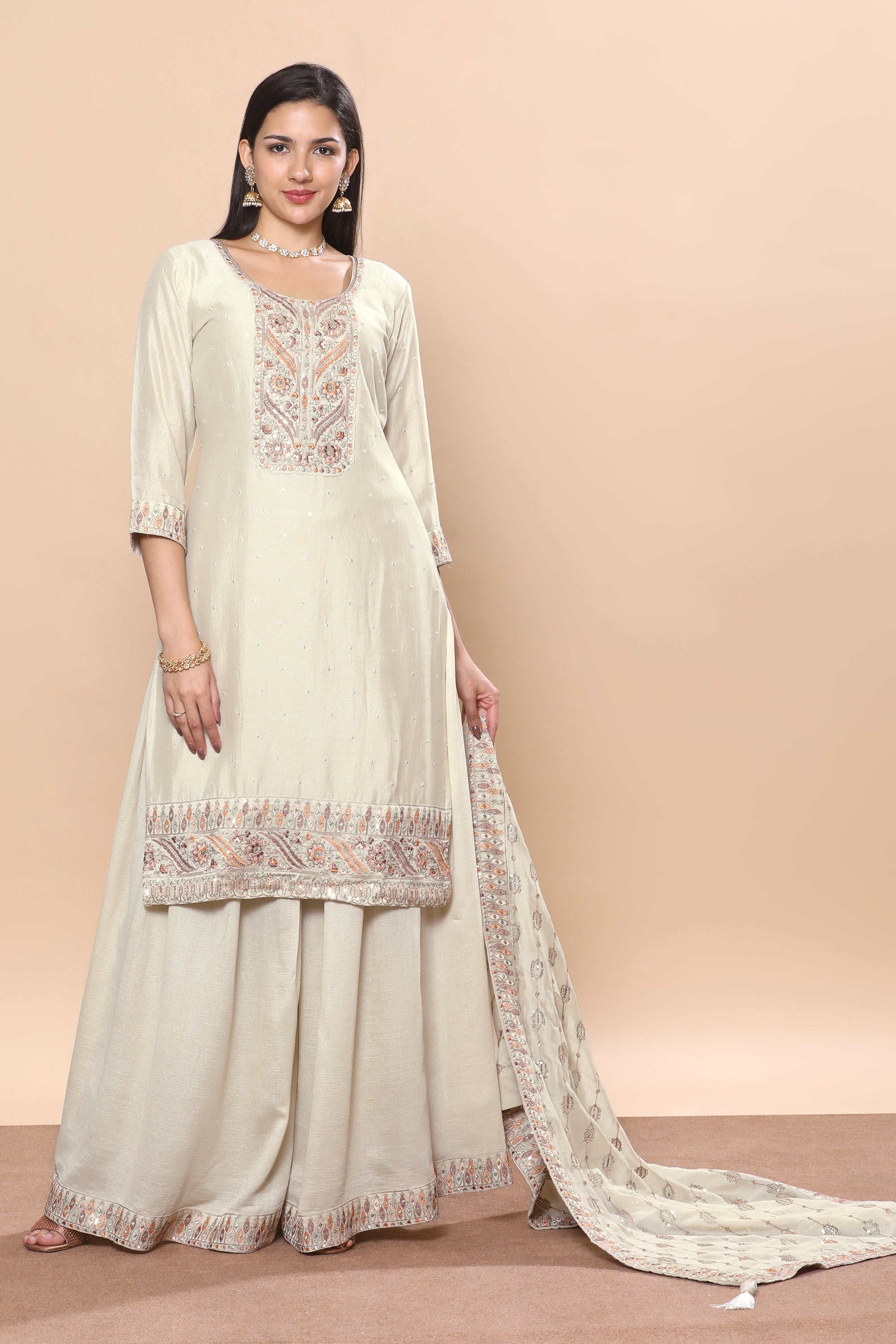 Bindiya Palazzo Suit - Roop Darshan