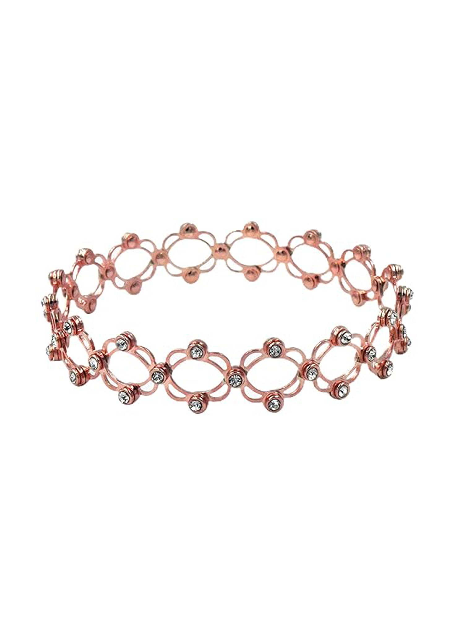 Silver CZ Convertible Ring cum Bracelet - Roop Darshan
