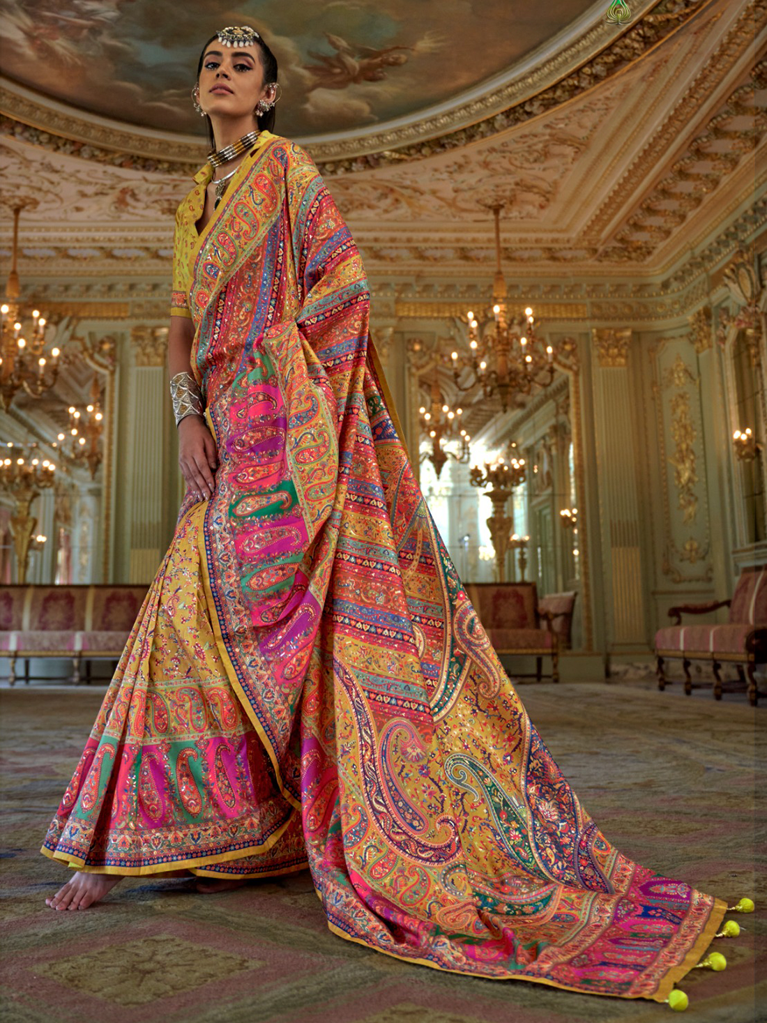 Mahira Silk Printed Saree