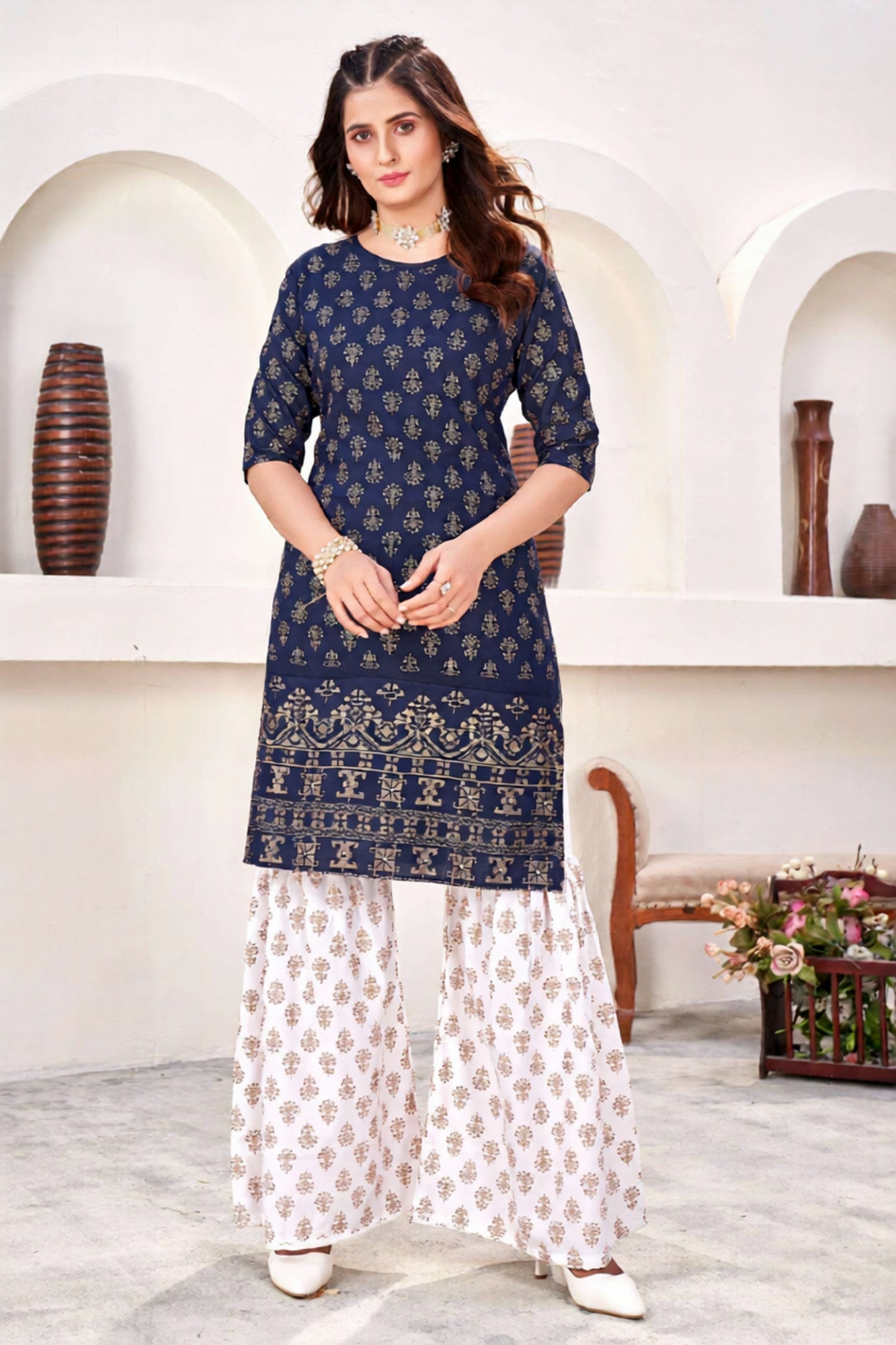 Kamya Kurti With Sharara Pant