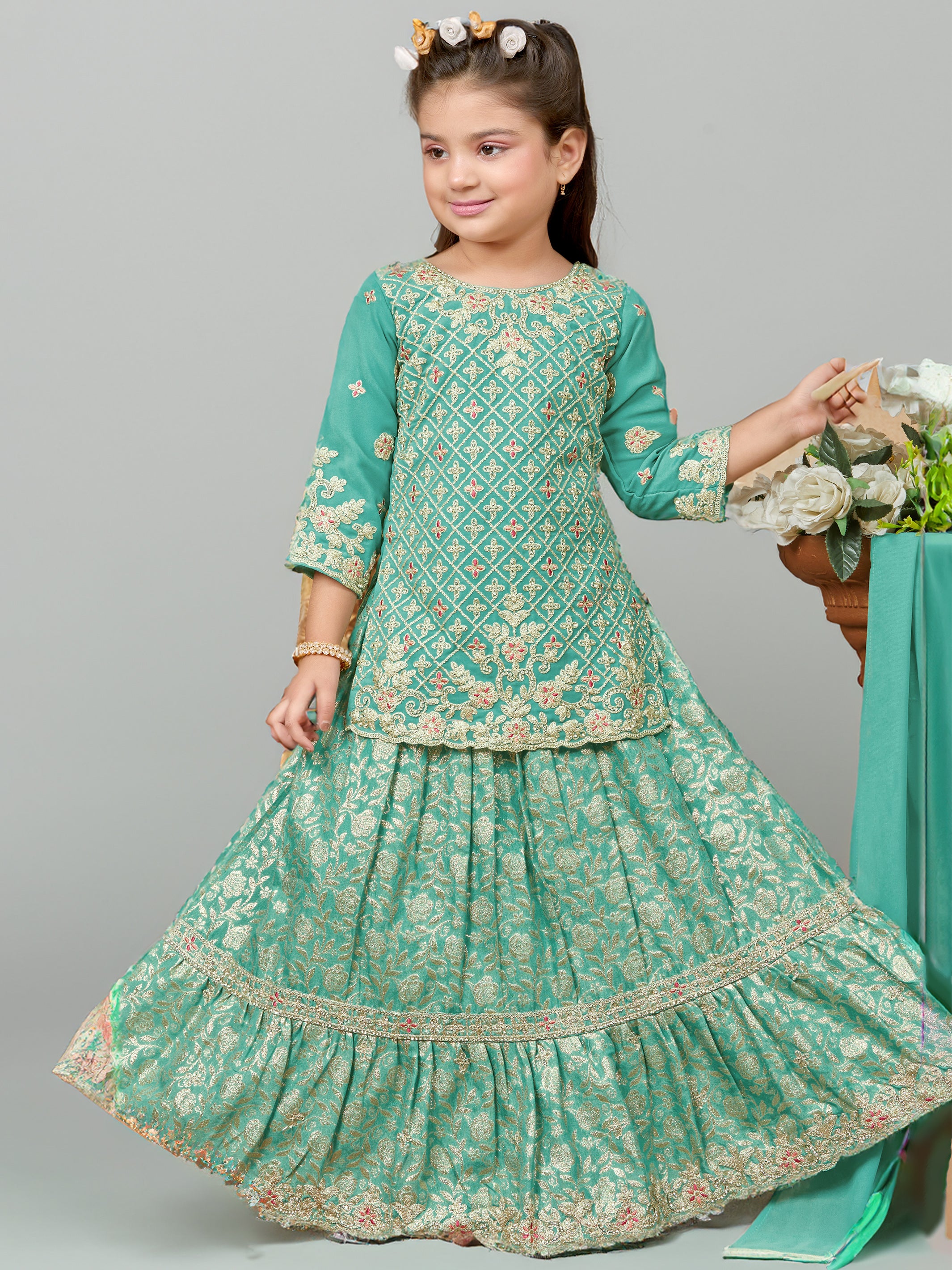 Anvee Long Top Lehenga Suit - Roop Darshan