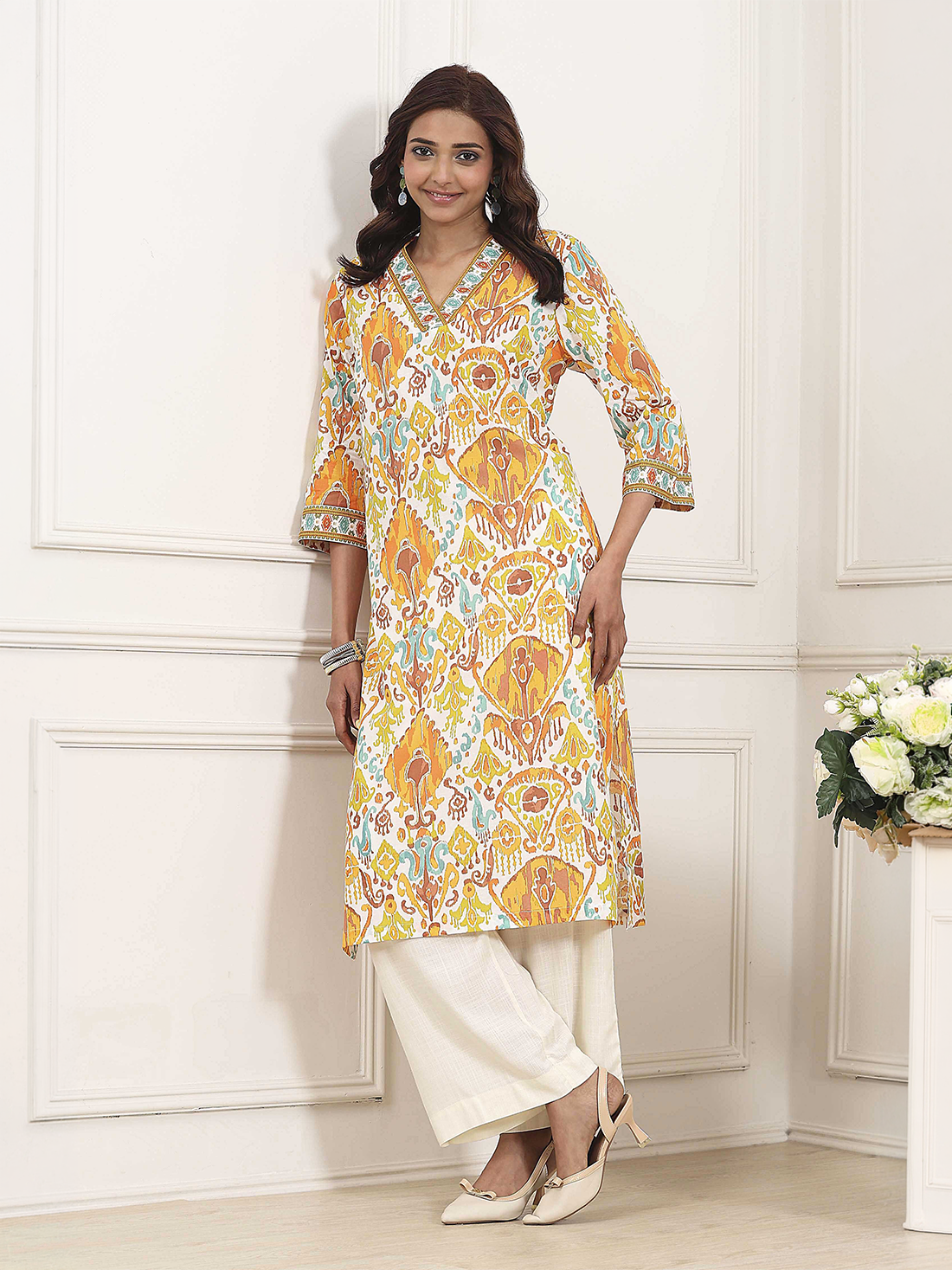 Biba Cotton Printed Kurti - Roop Darshan