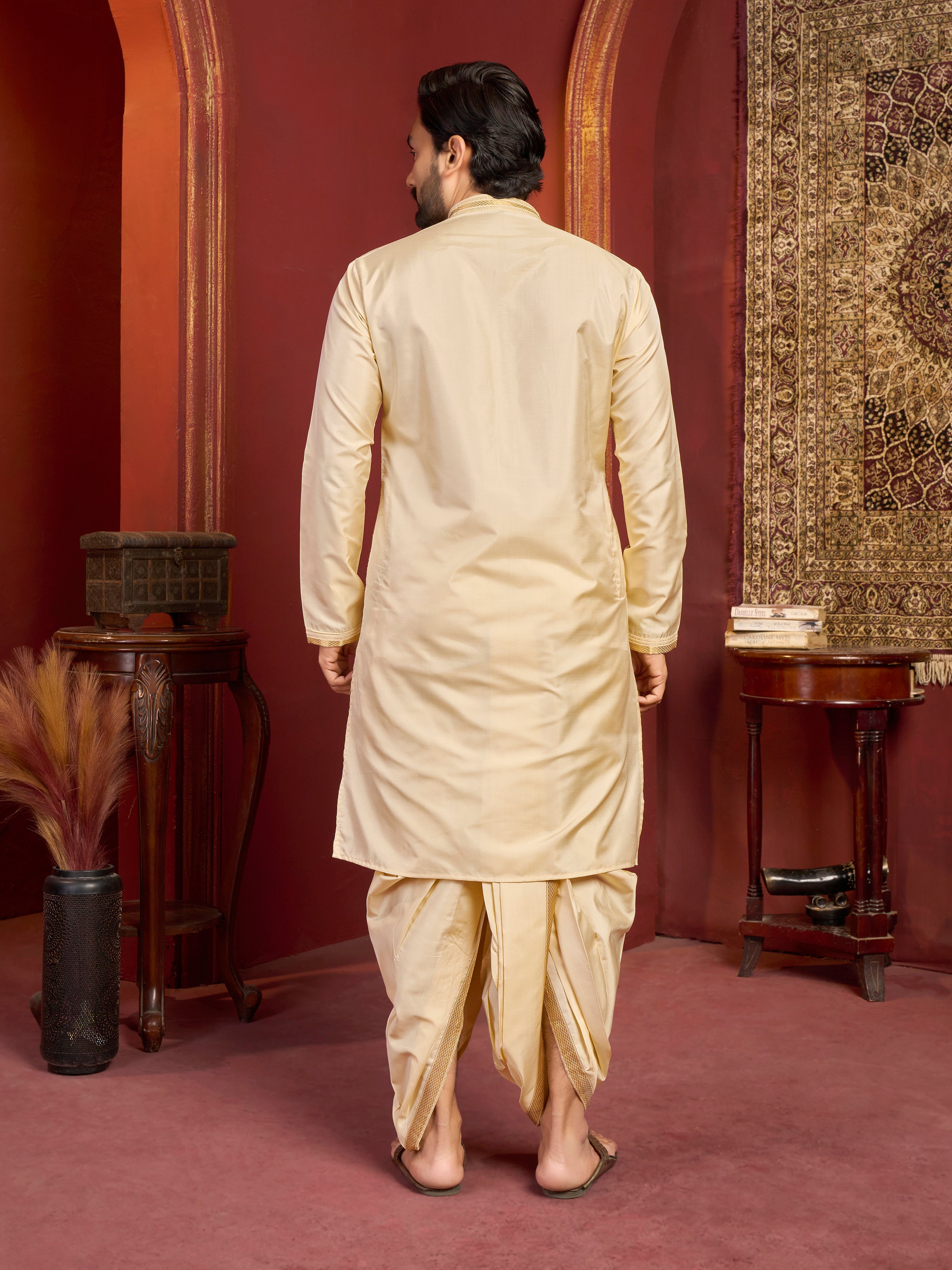 Mens Dhoti Suit With Dupatta - Roop Darshan