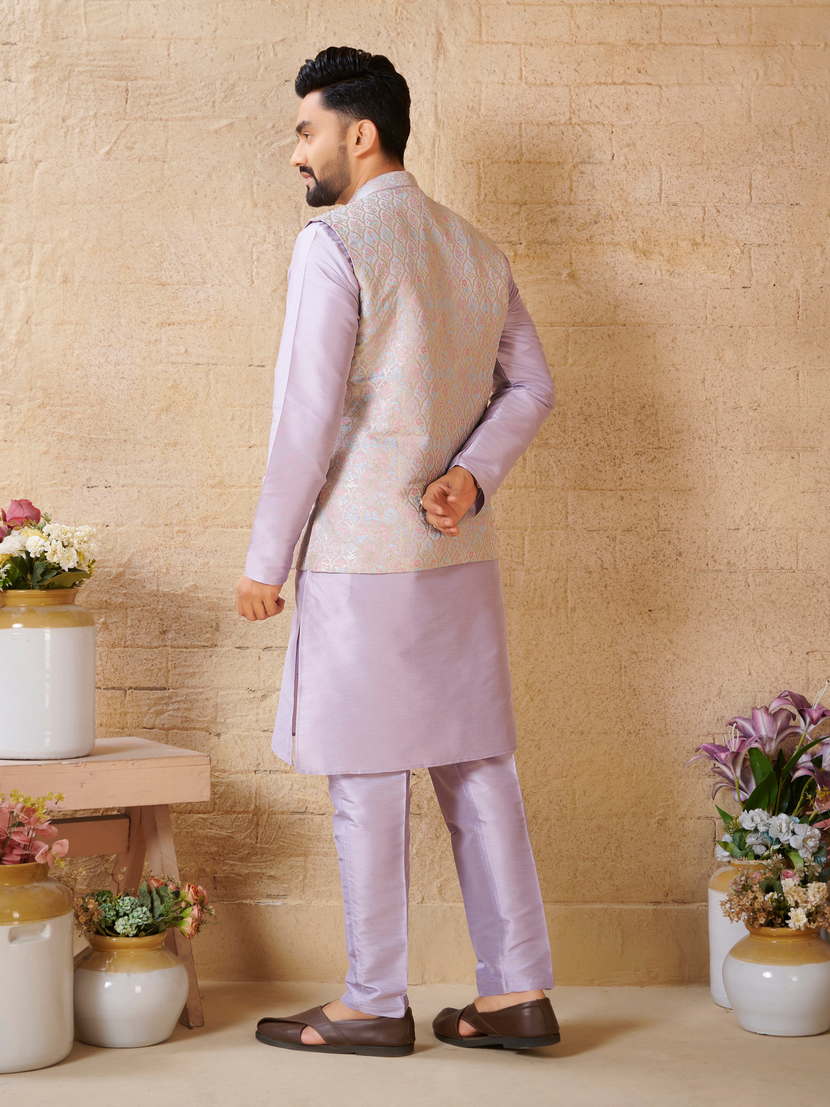 Mens Kurta Set With Jacket