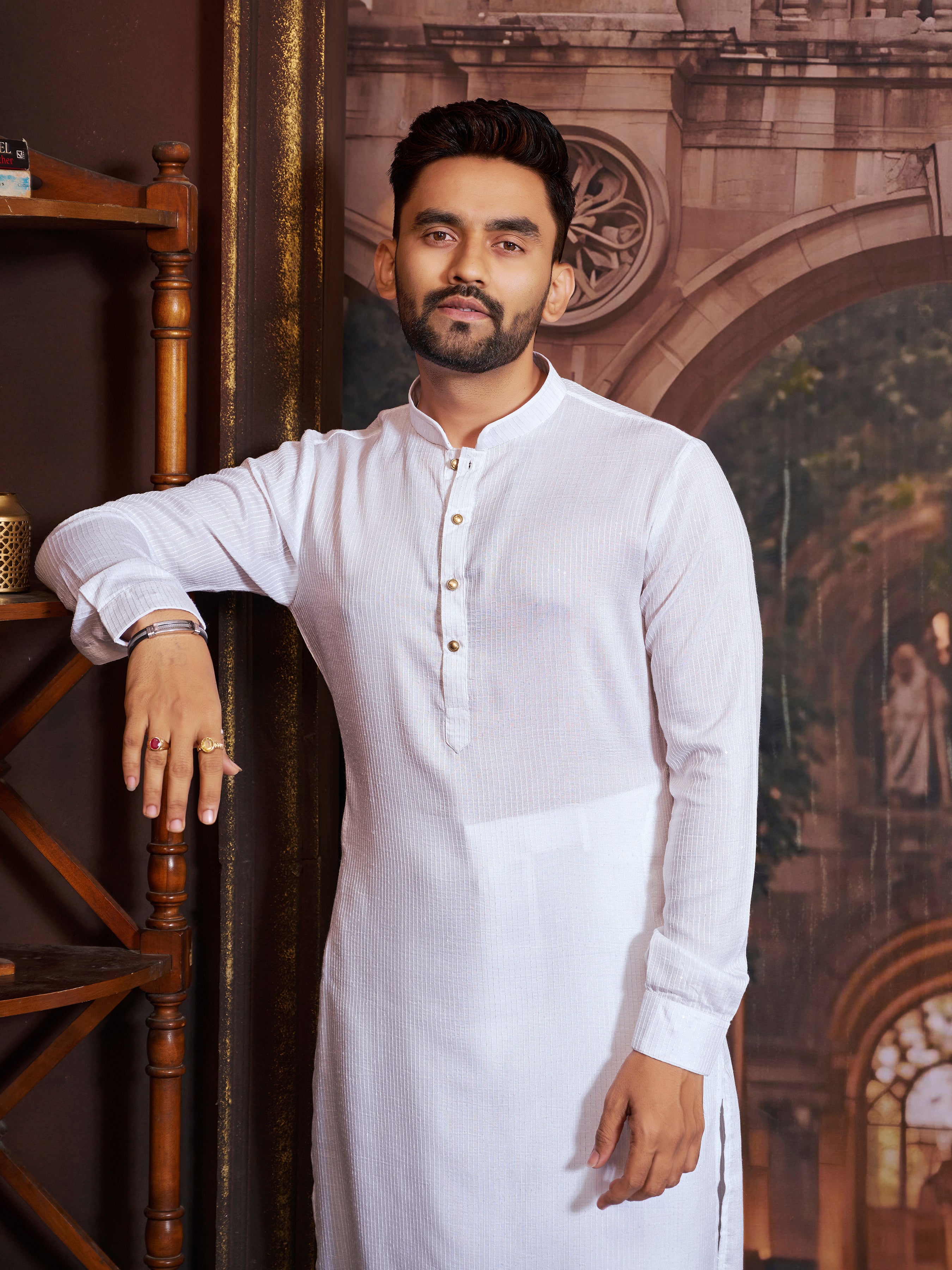Mens Silk Kurta Set - Roop Darshan