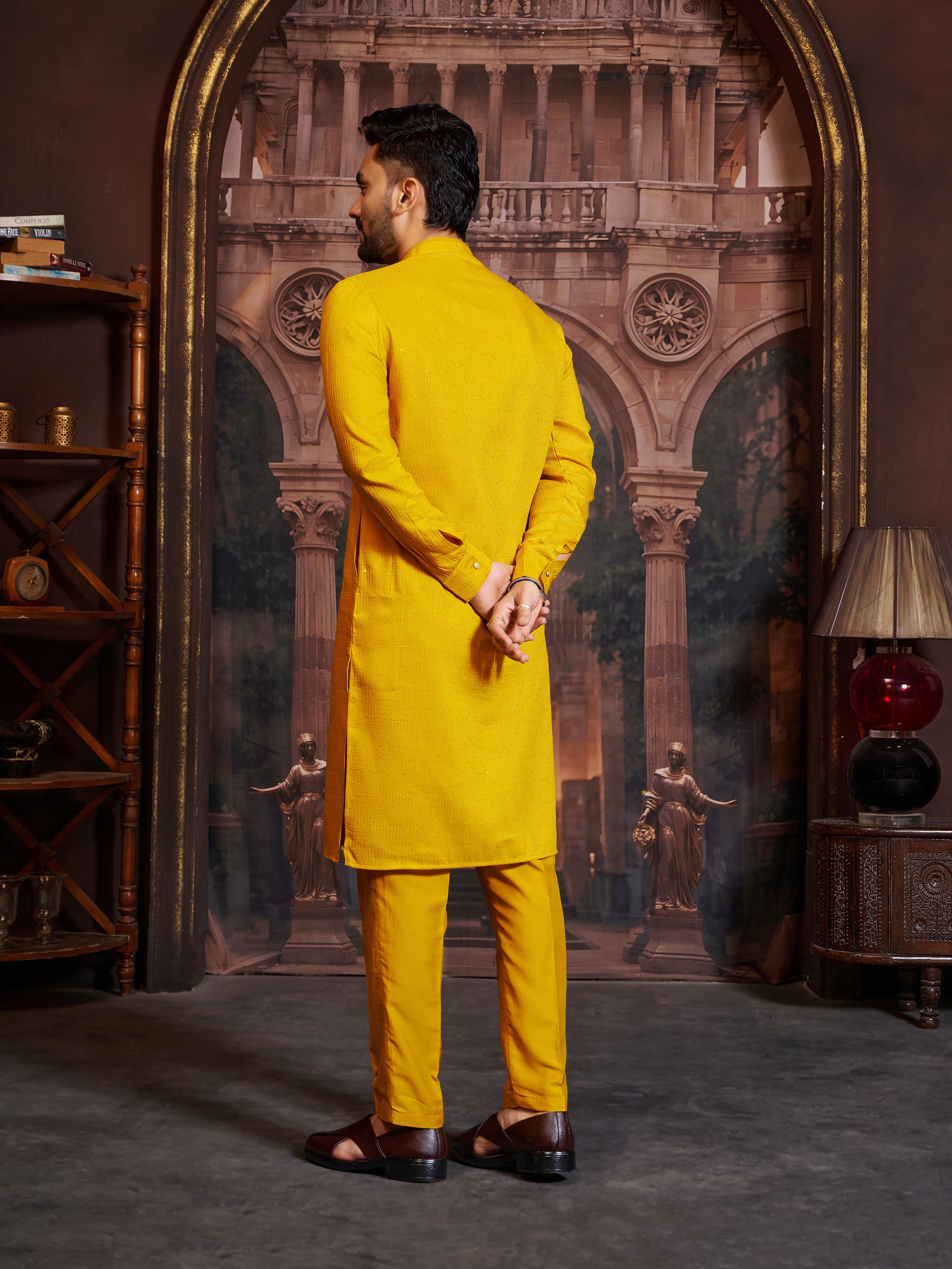 Mens Silk Kurta Set - Roop Darshan