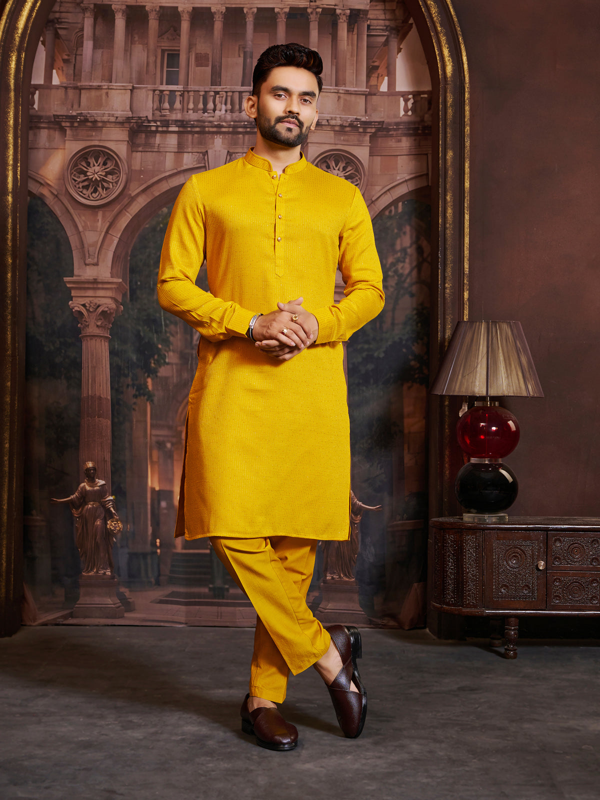 Ashwin Silk Kurta Set
