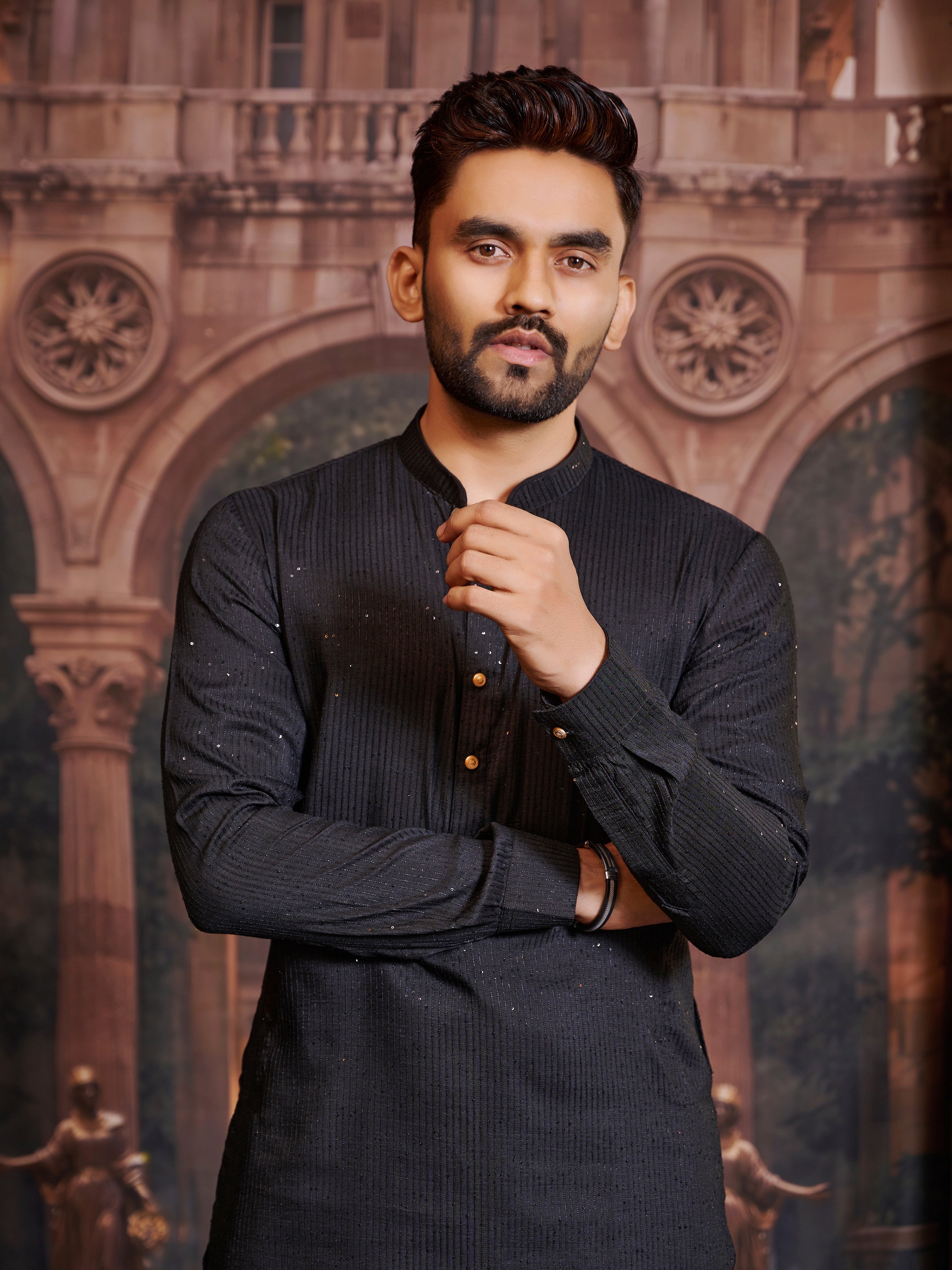 Mens Silk Kurta Set - Roop Darshan
