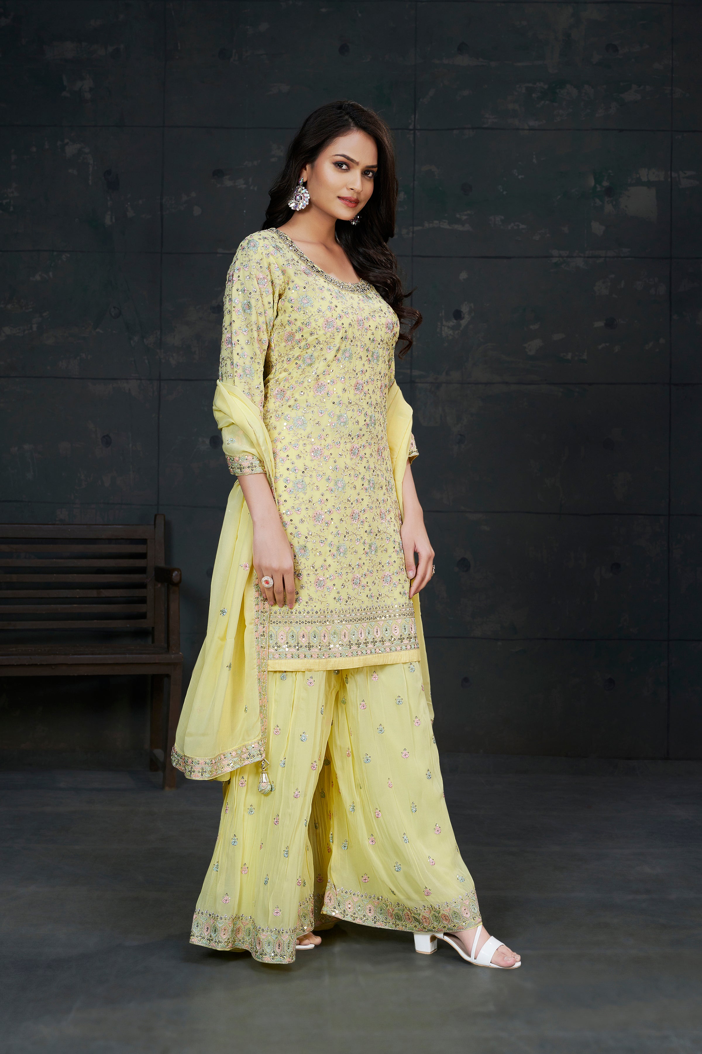 Wabisa Palazzo Suit - Roop Darshan