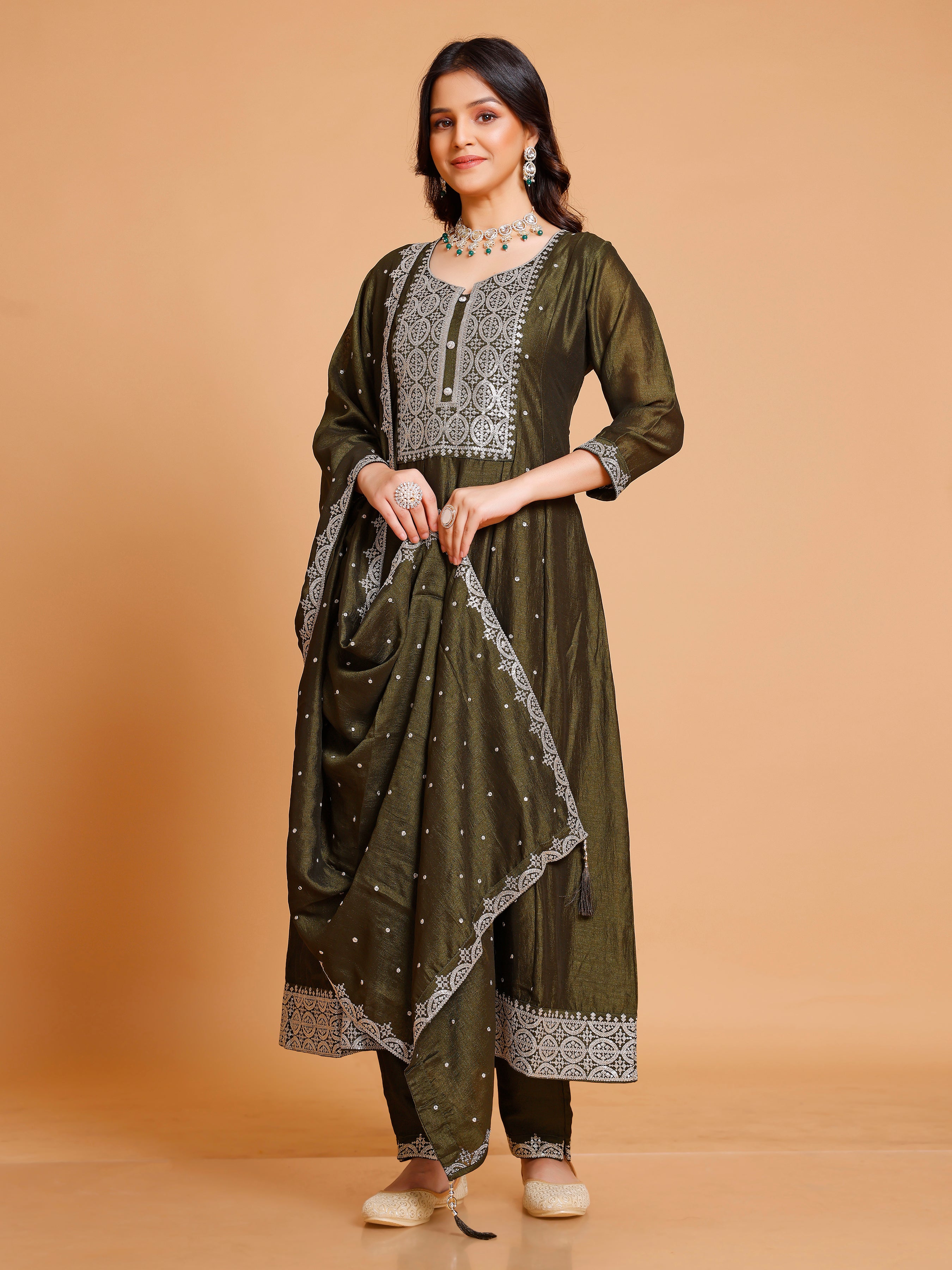 Jiya Flair Kamiz & Pant - Roop Darshan