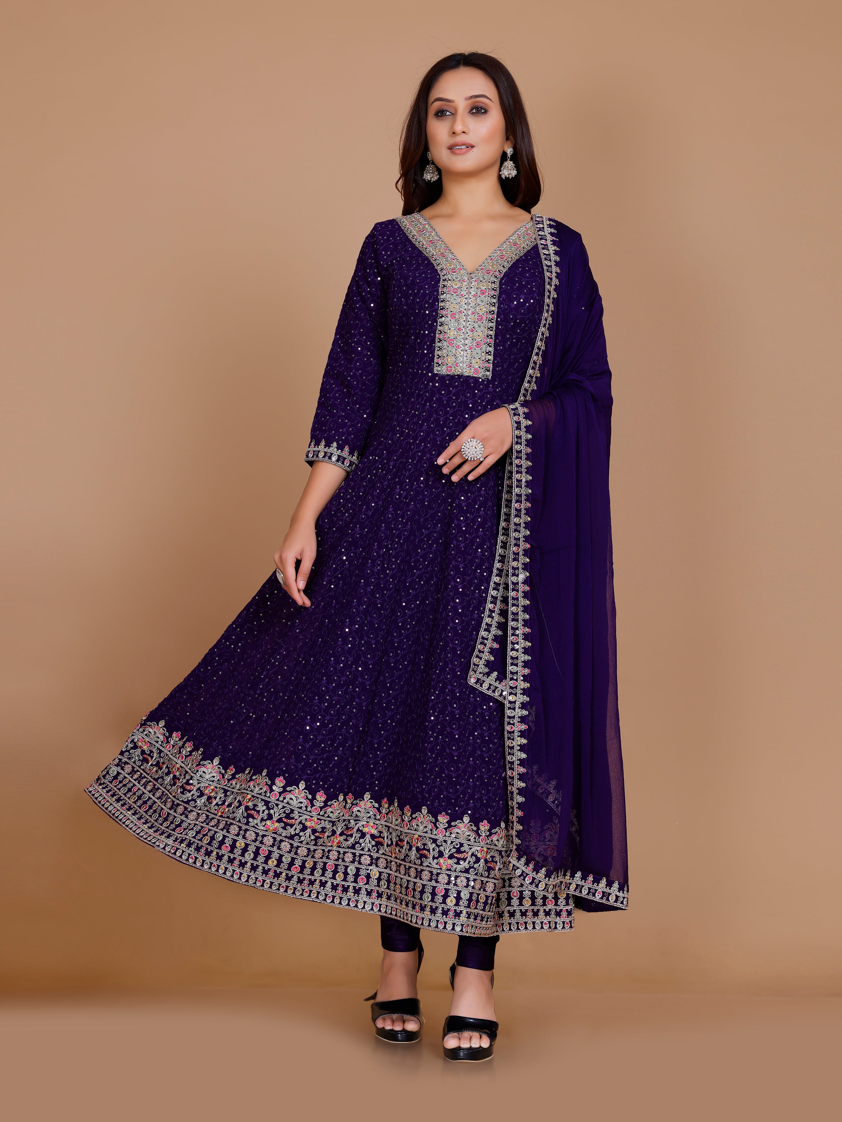Jemika Flair Kamiz & Pant - Roop Darshan
