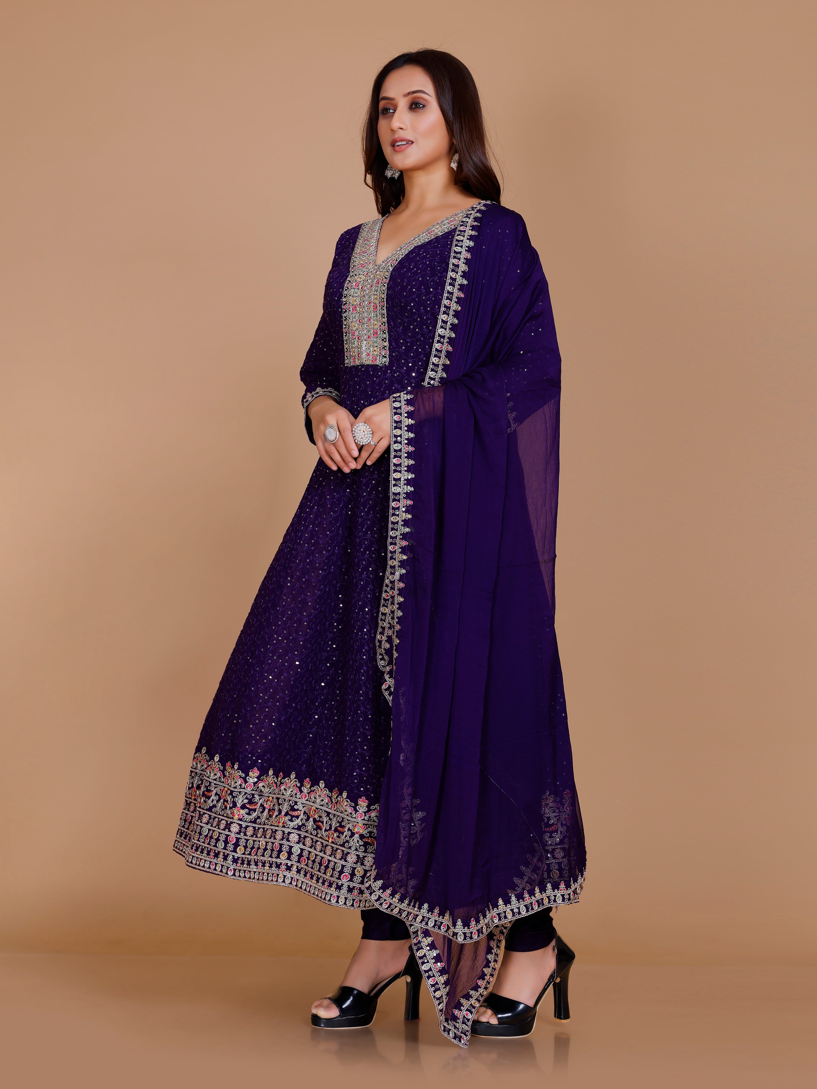 Jemika Flair Kamiz & Pant - Roop Darshan