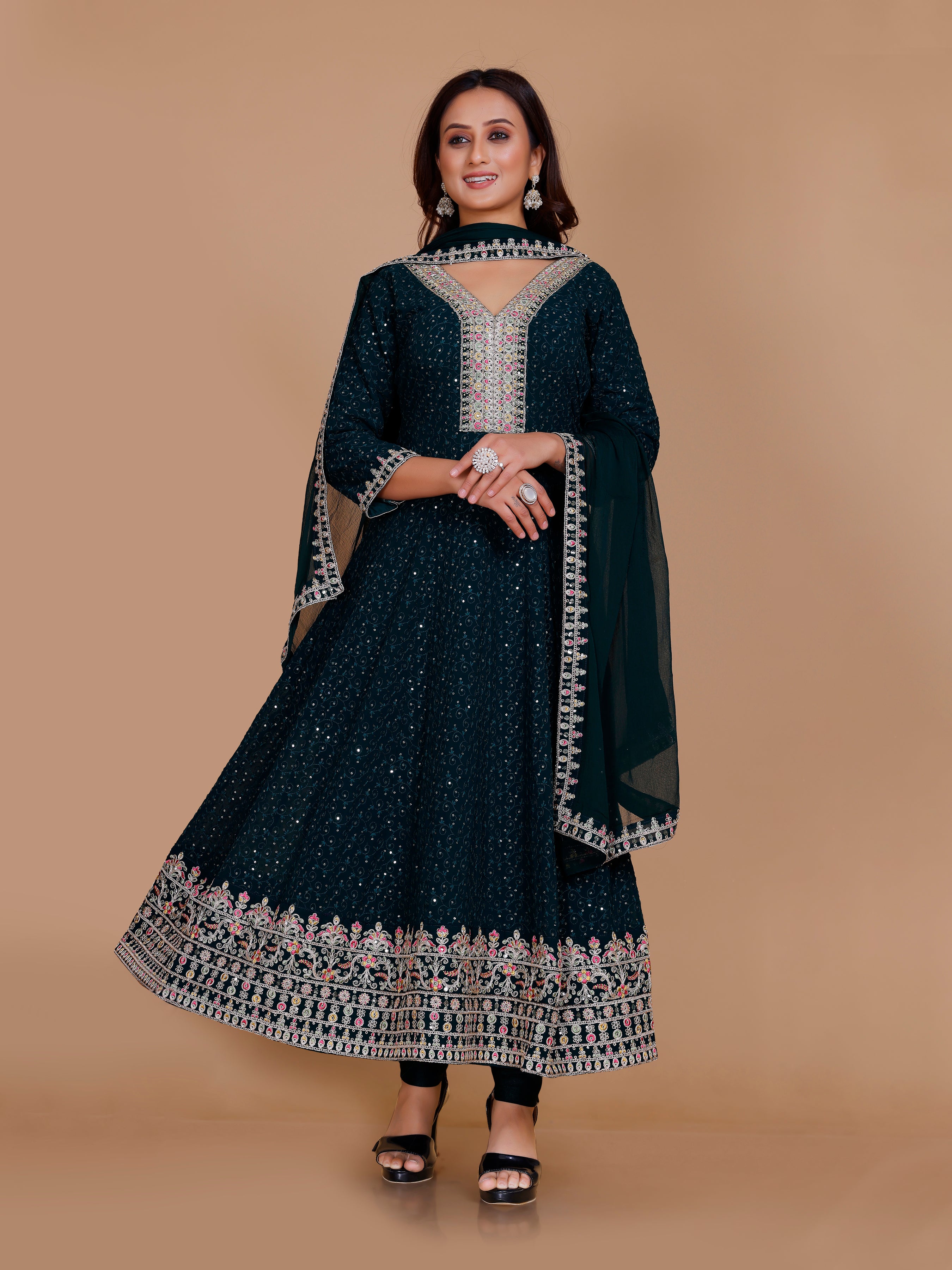 Jemika Flair Kamiz & Pant - Roop Darshan
