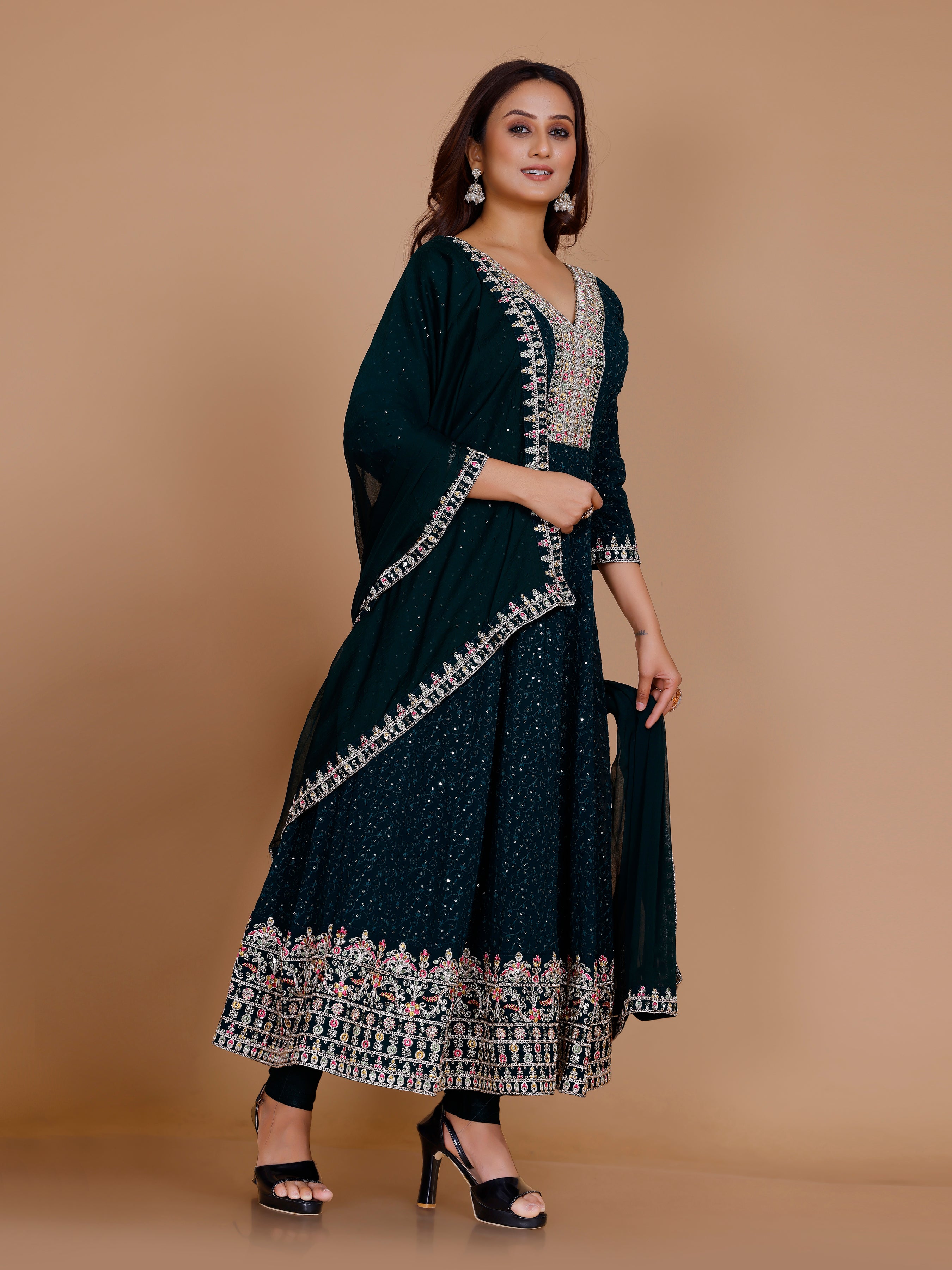 Jemika Flair Kamiz & Pant - Roop Darshan