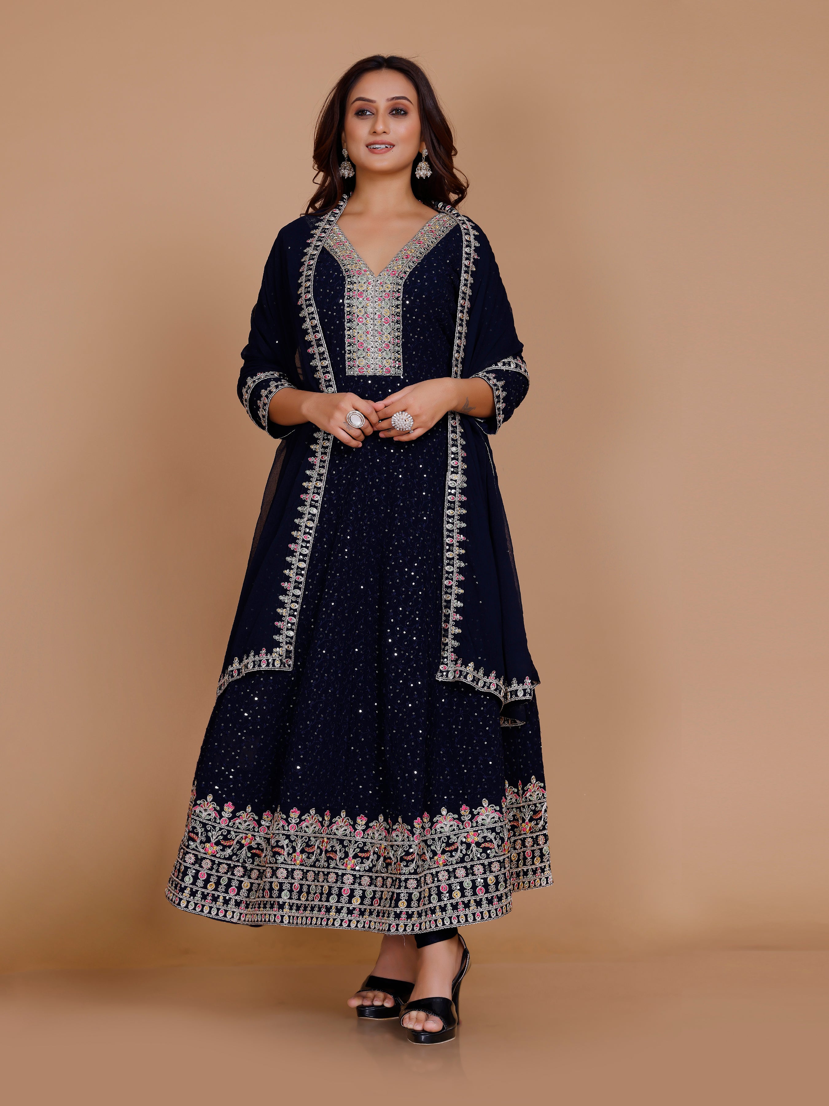 Jemika Flair Kamiz & Pant - Roop Darshan