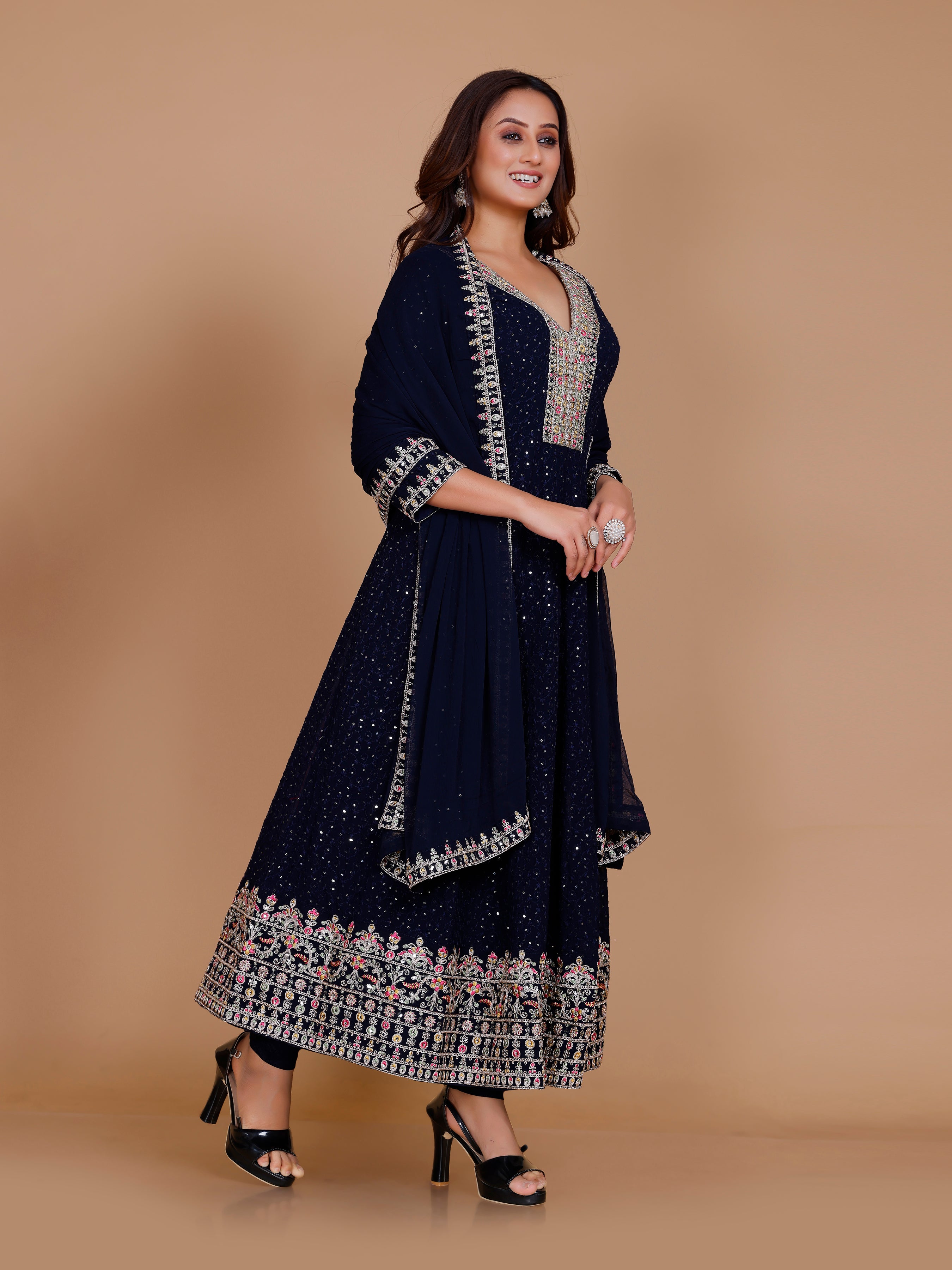 Jemika Flair Kamiz & Pant - Roop Darshan