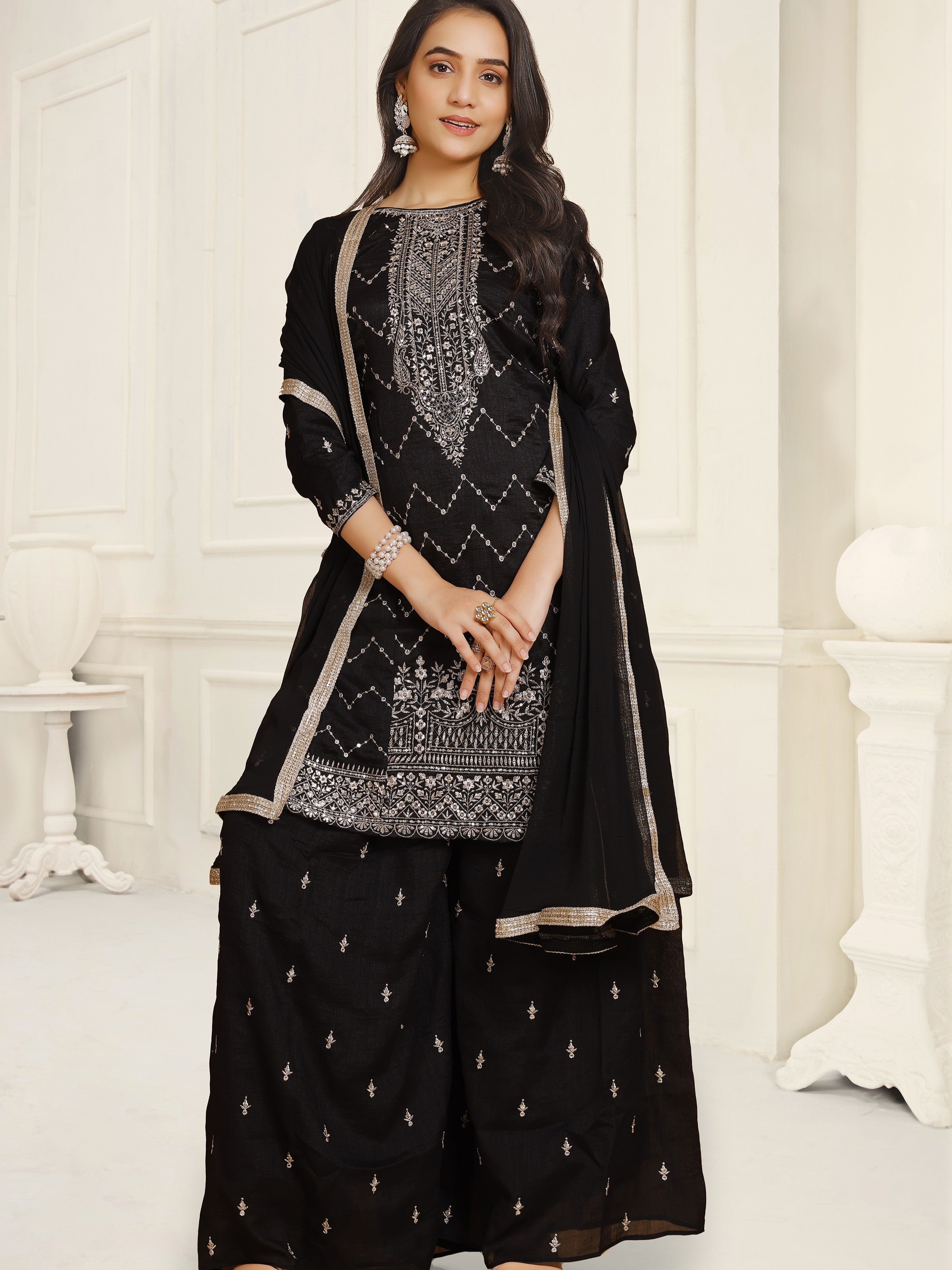 Krina Palazzo Suit - Roop Darshan