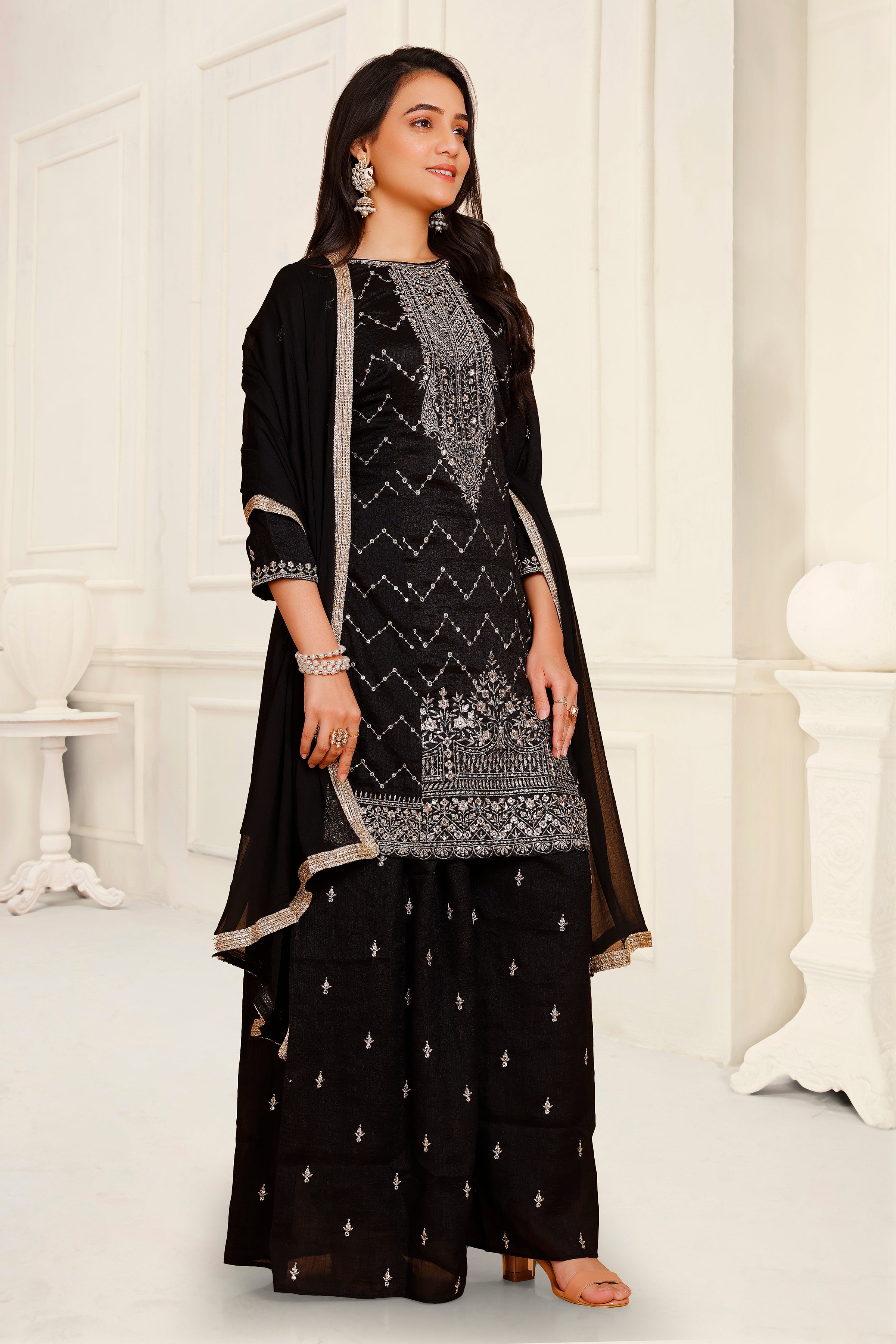 Krina Palazzo Suit - Roop Darshan