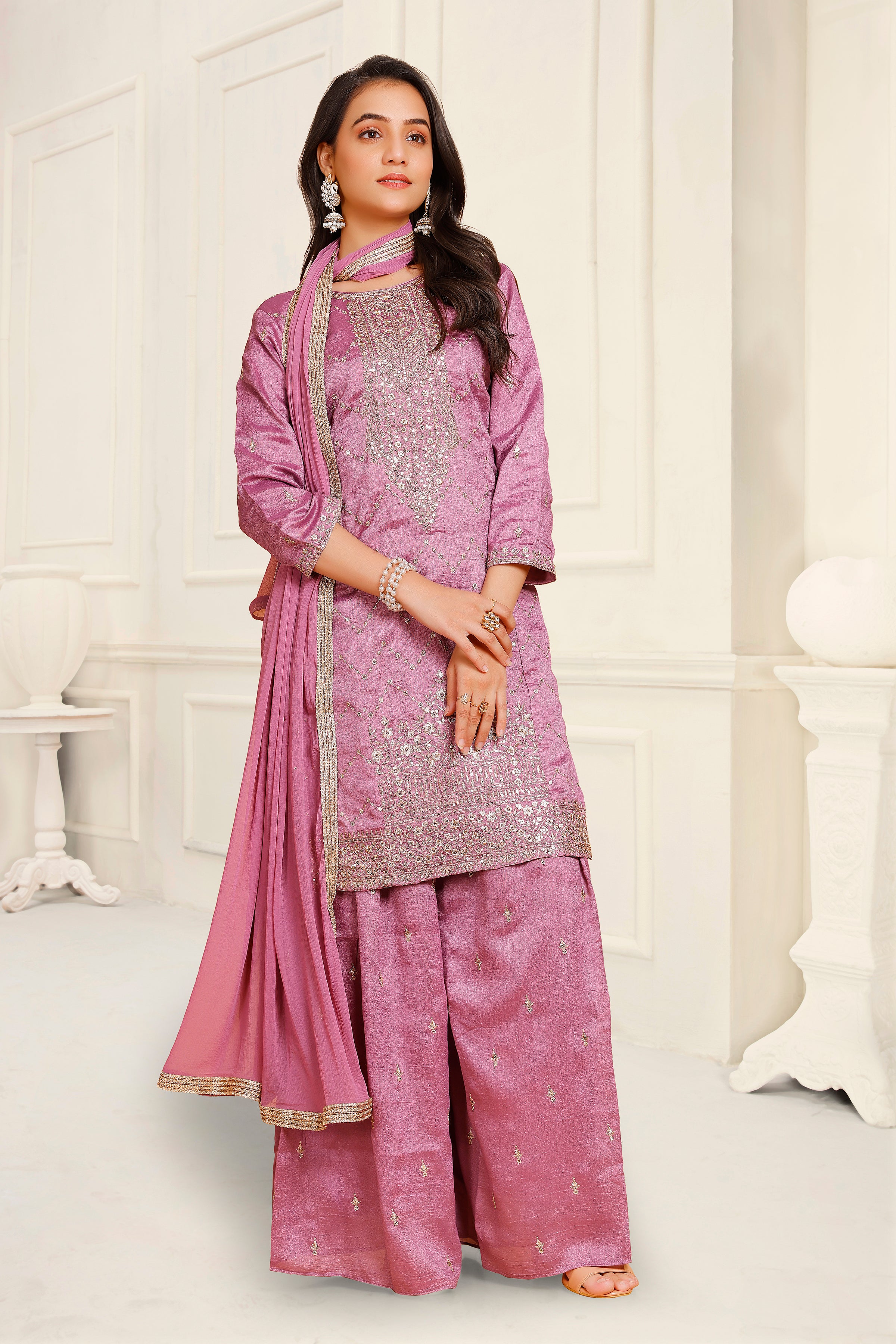 Krina Palazzo Suit - Roop Darshan
