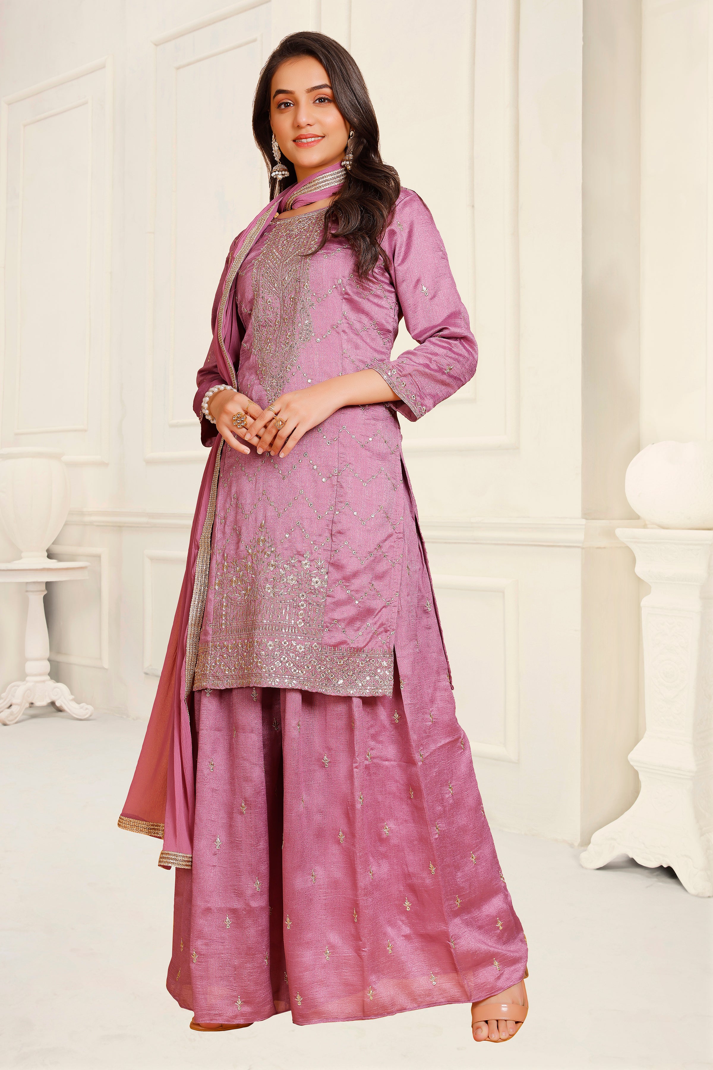 Krina Palazzo Suit - Roop Darshan