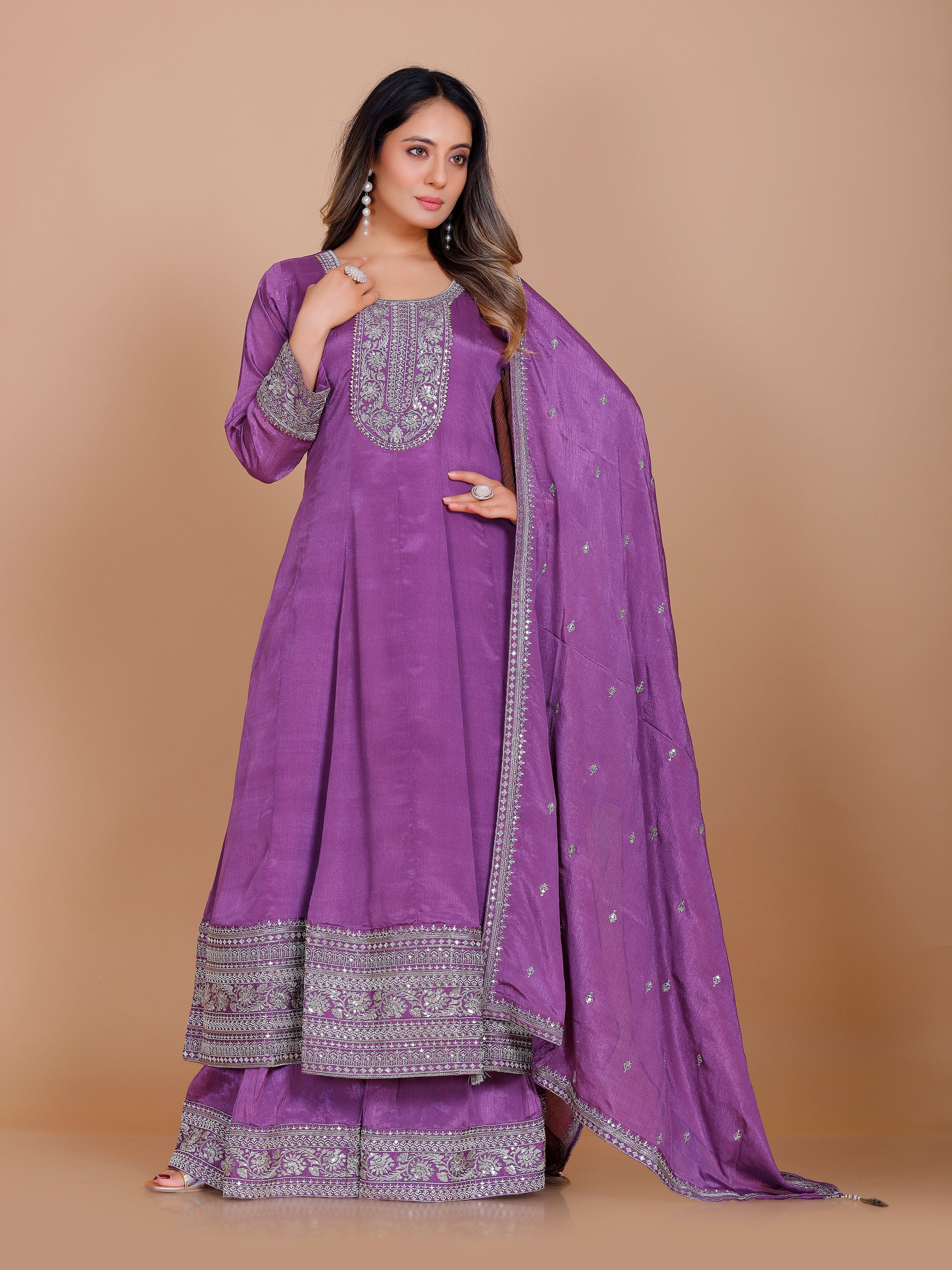 Arika Palazzo Suit - Roop Darshan