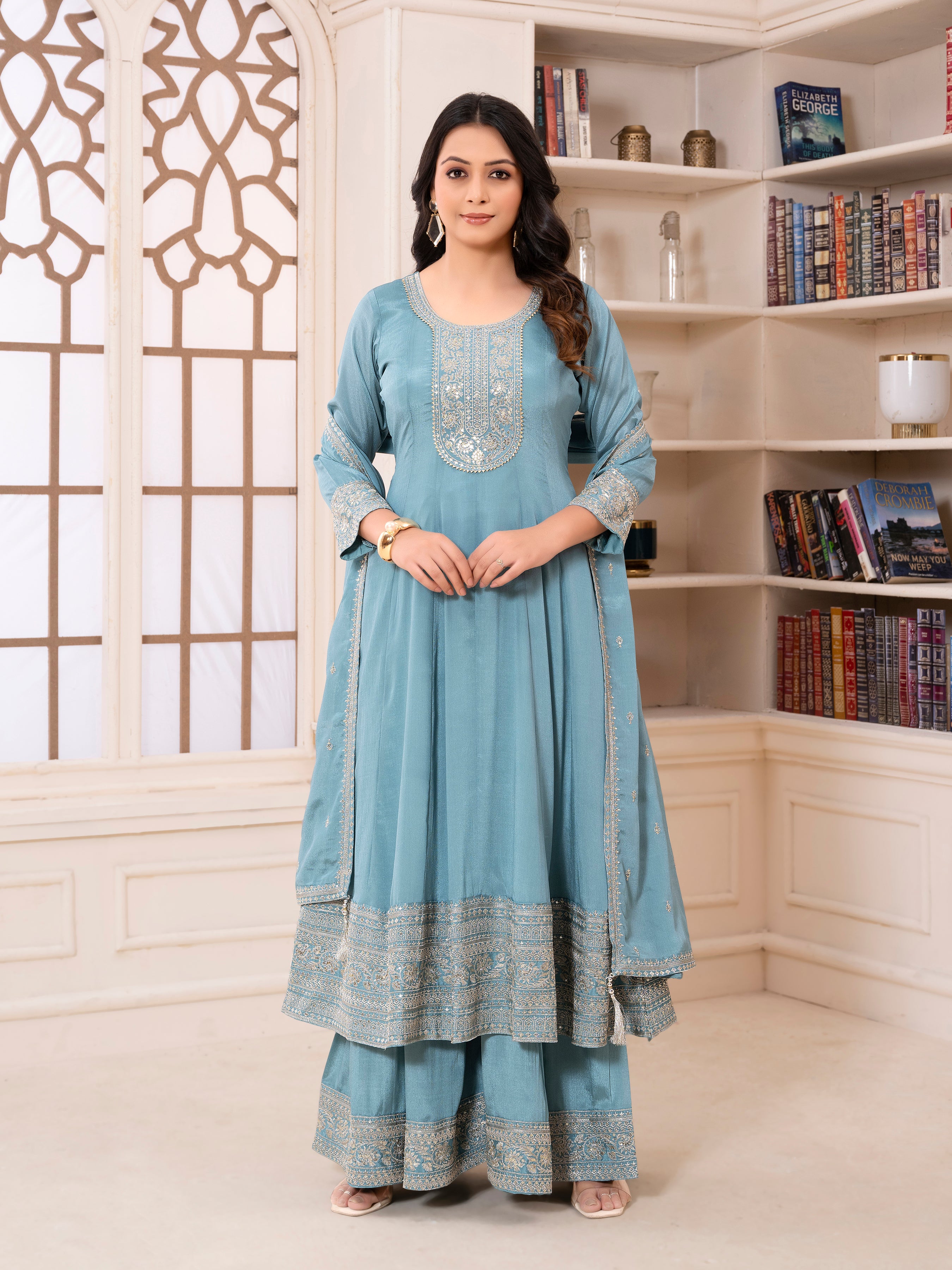 Arika Palazzo Suit - Roop Darshan