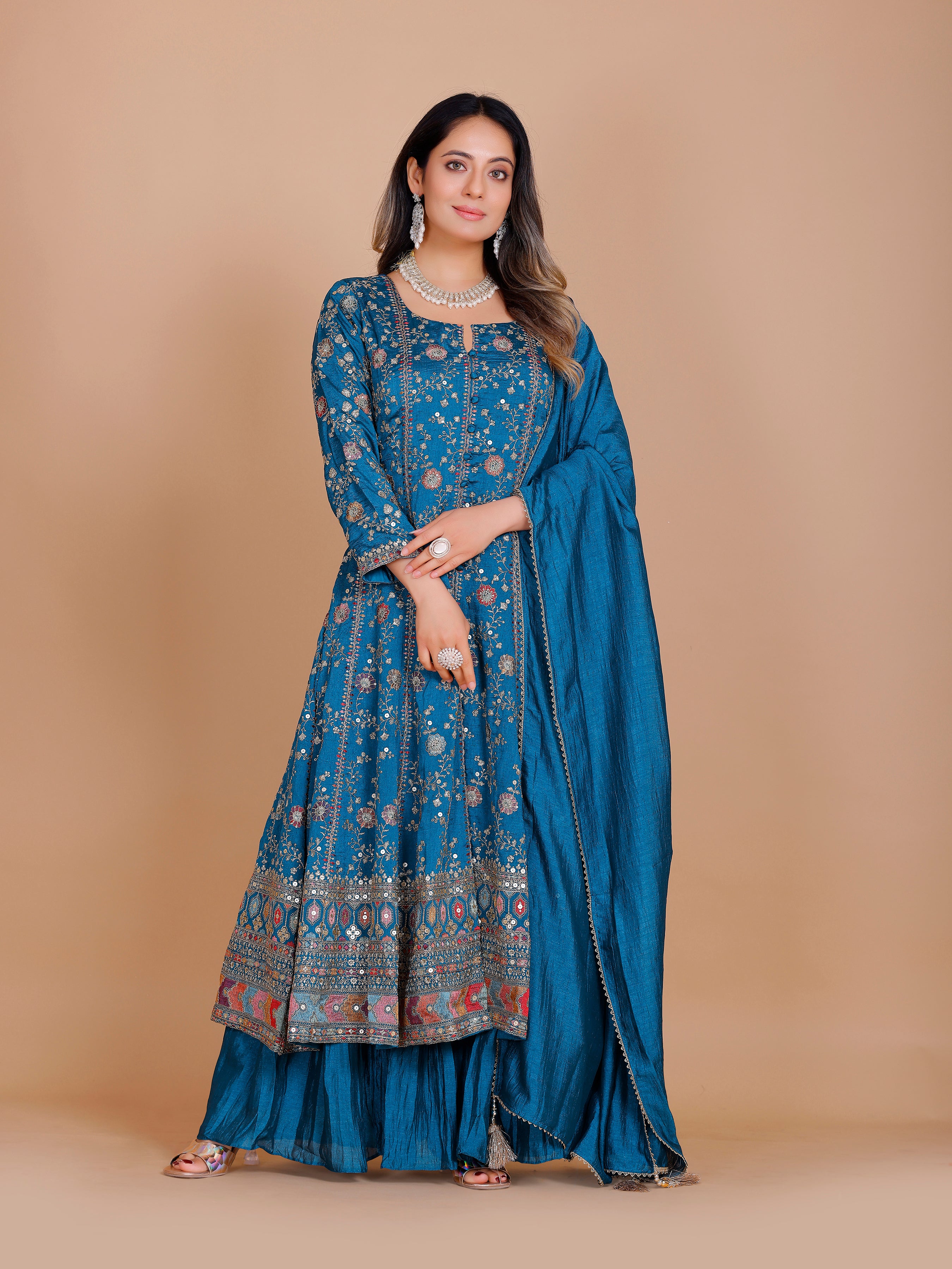 Kareena Palazzo Suit - Roop Darshan