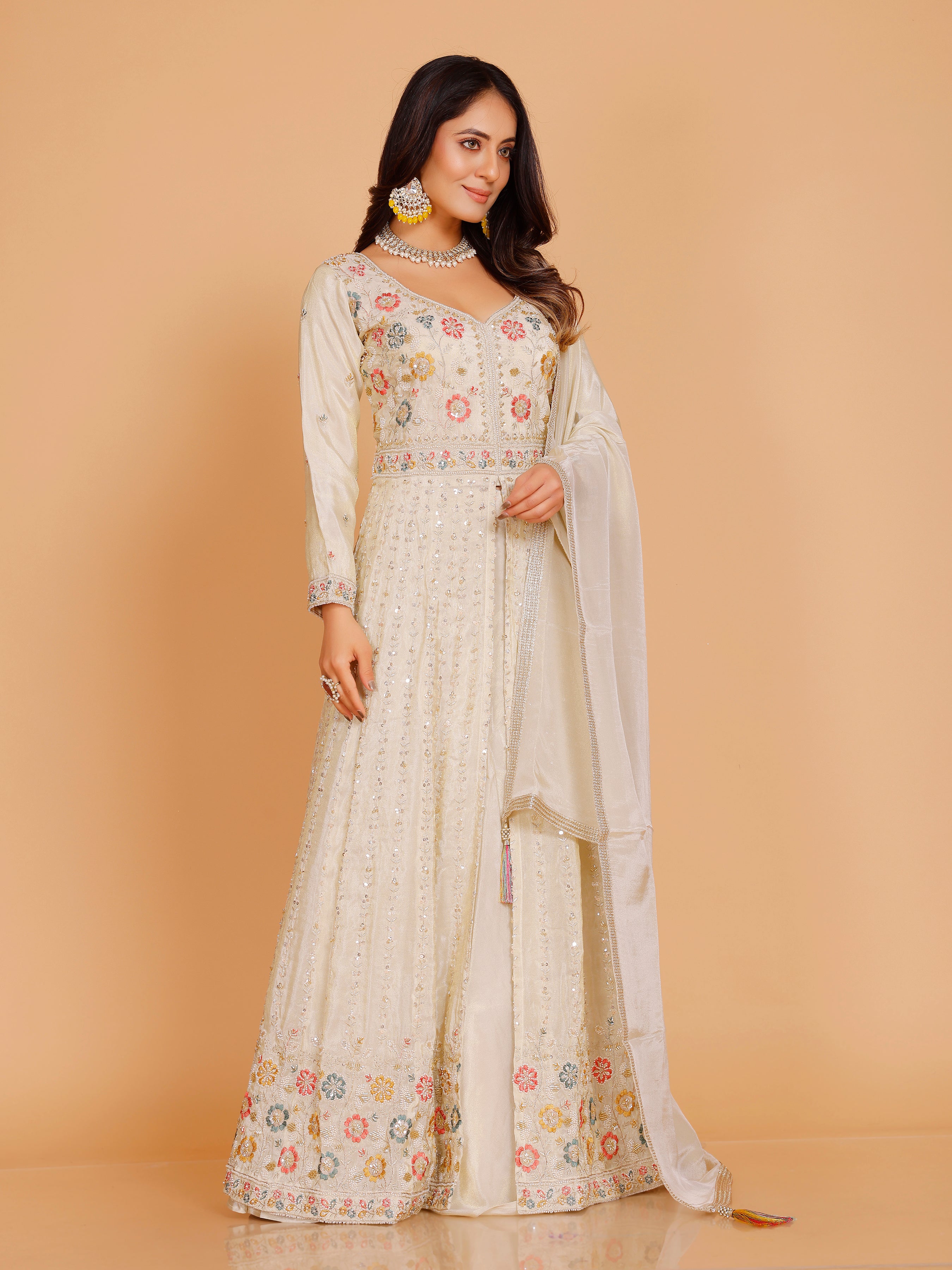 Aliya Long Top Lahenga - Roop Darshan