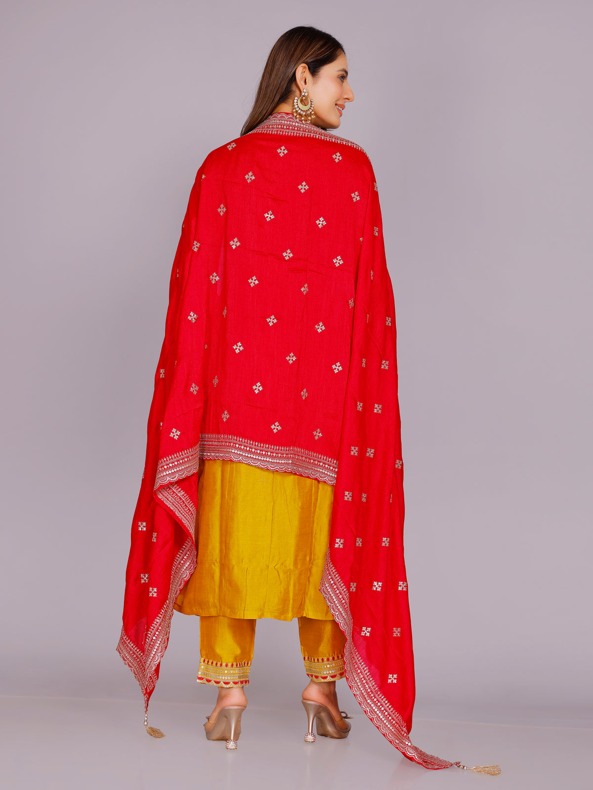 Ashita Silk Straight Suit