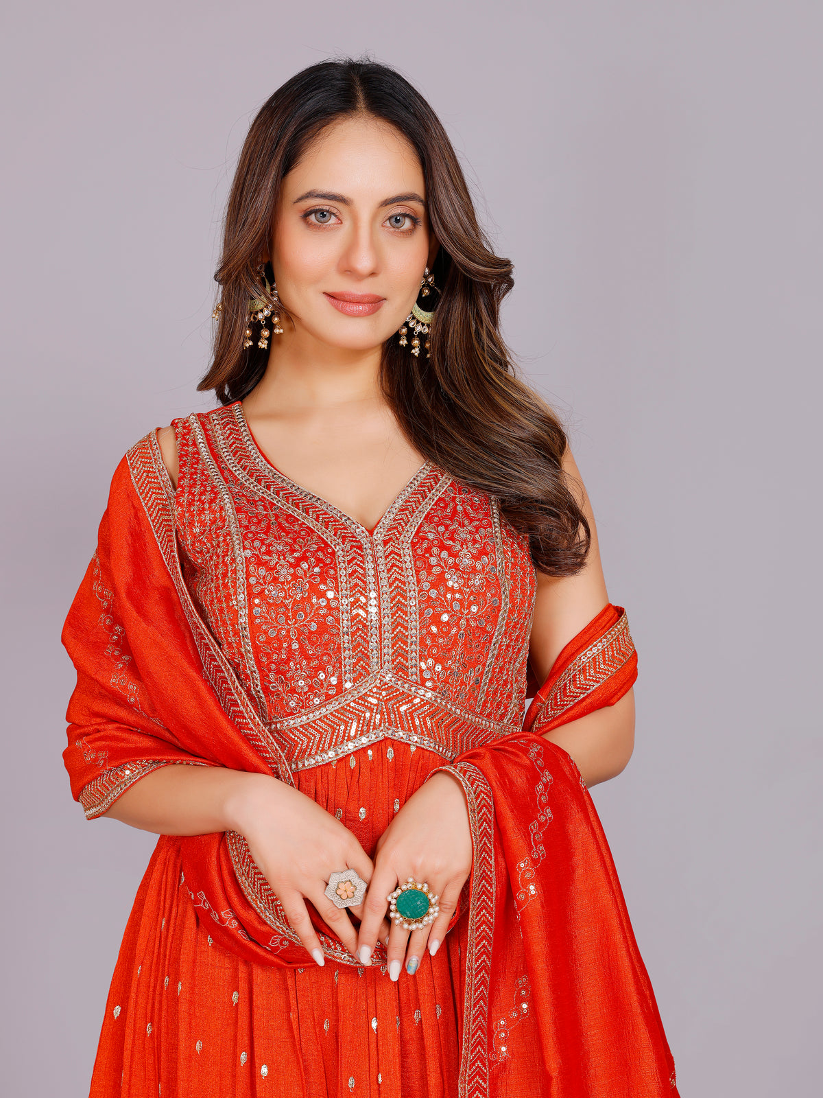 Aashika Georgette Flair Suit