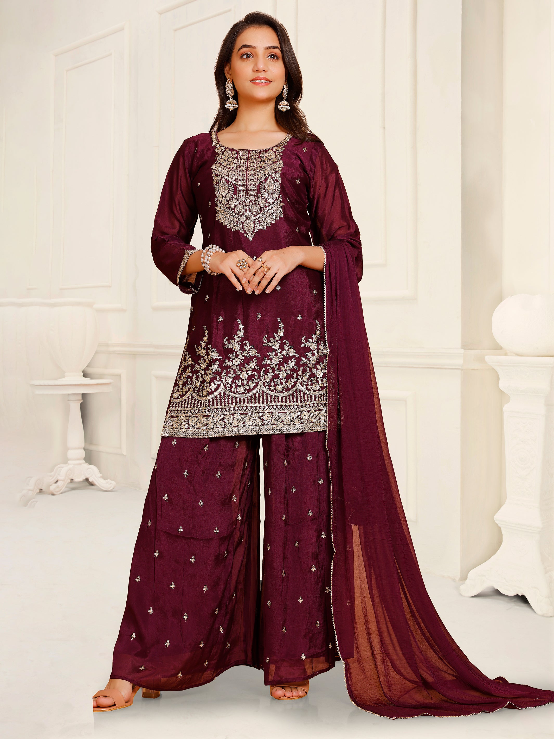 Mahika Palazzo Suit - Roop Darshan