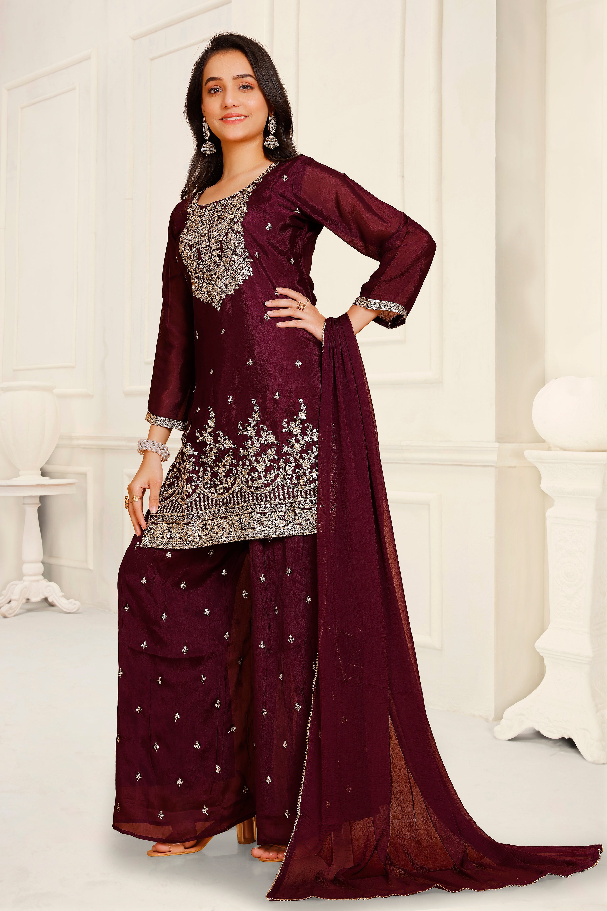 Mahika Palazzo Suit - Roop Darshan
