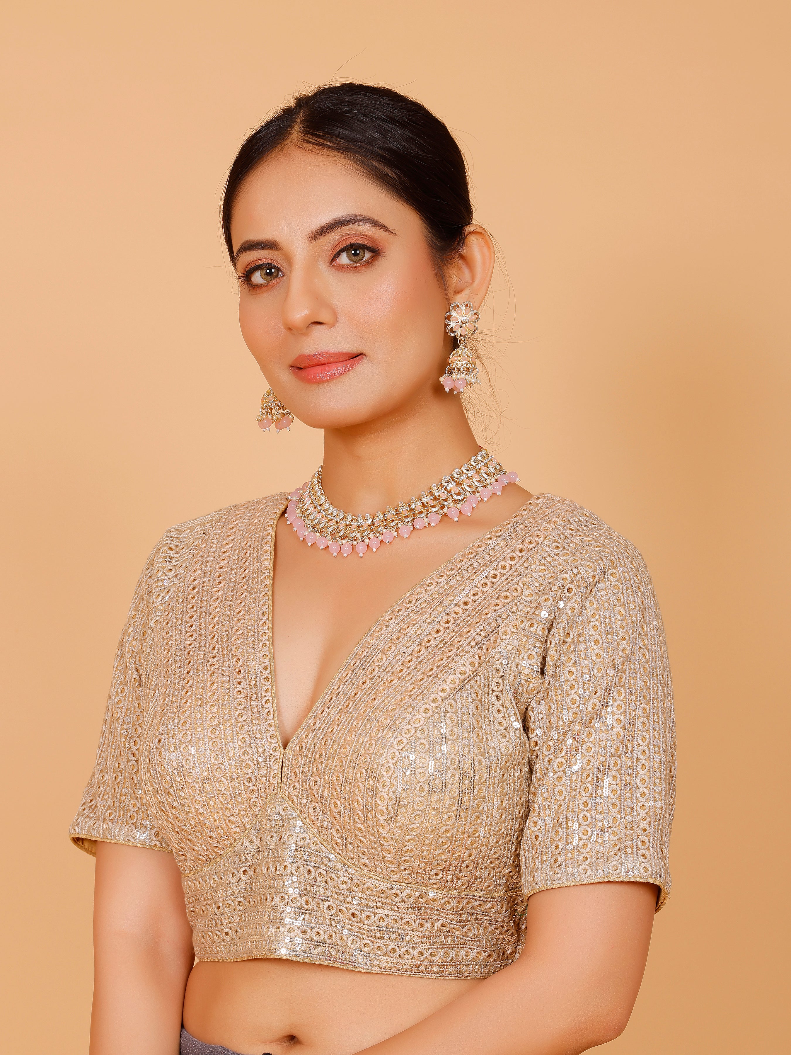 Ladies Nett Resham Work Blouse