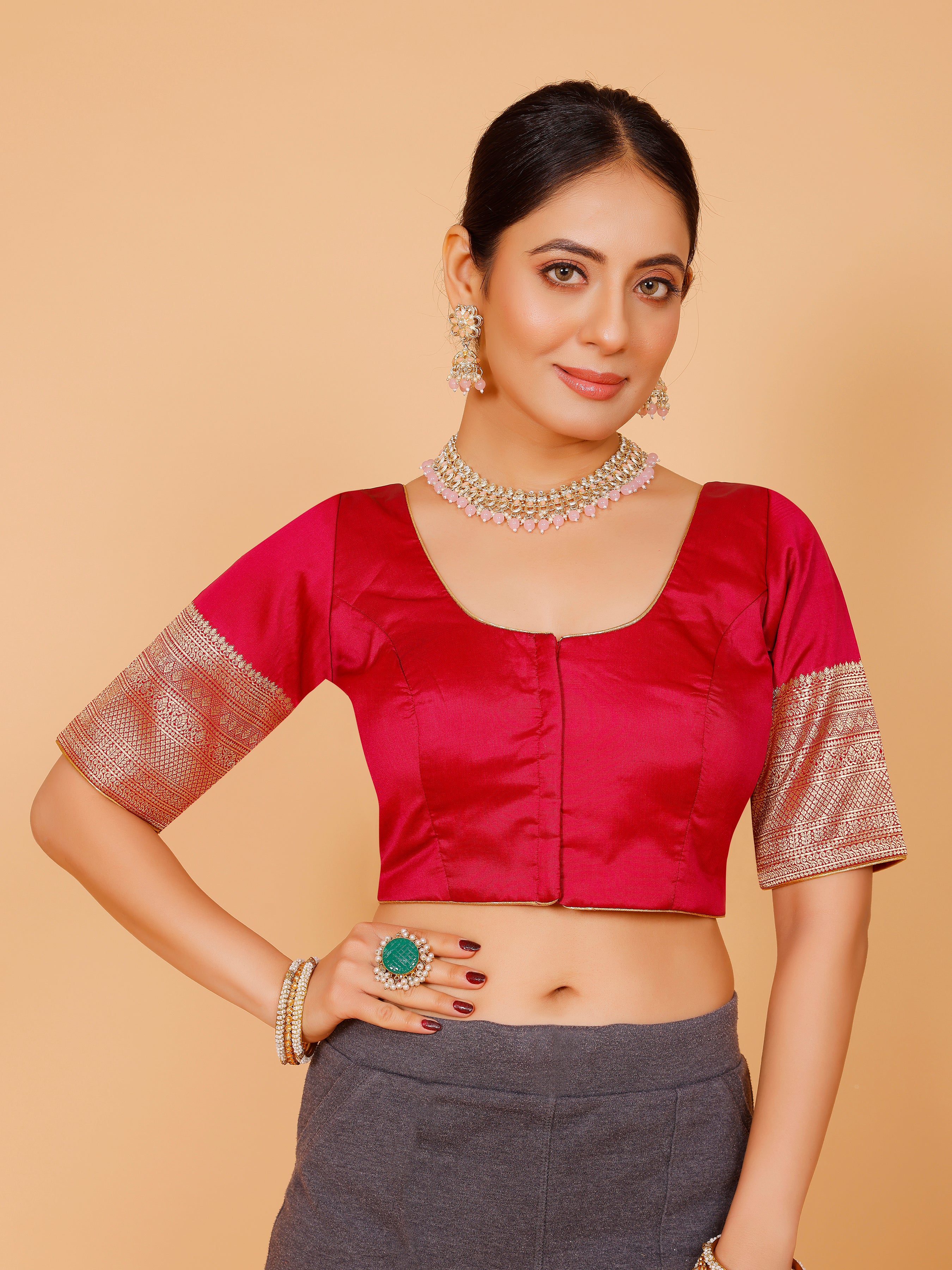 Silk Zari Work Blouse