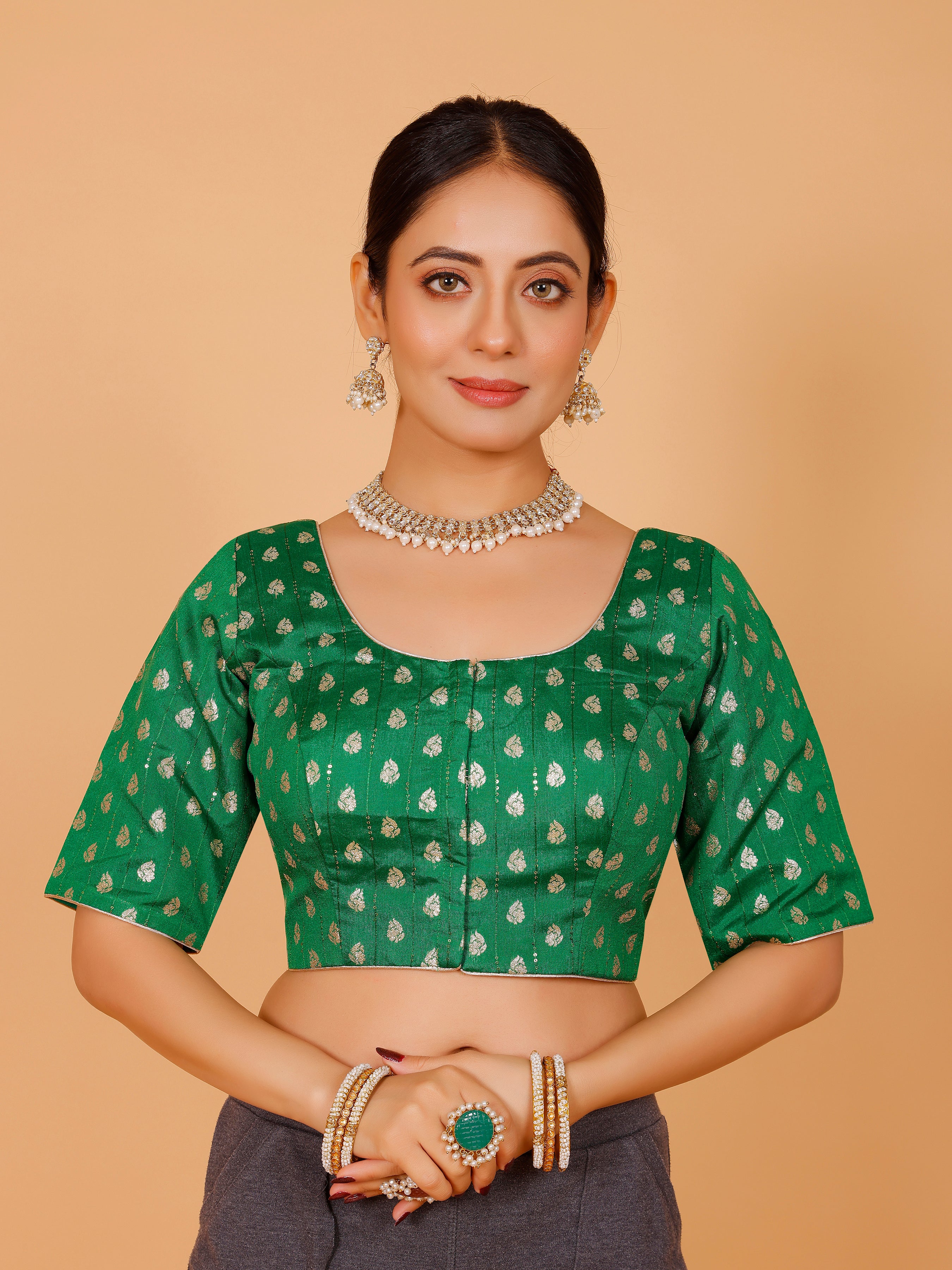 Ladies Silk Zari Work Blouse