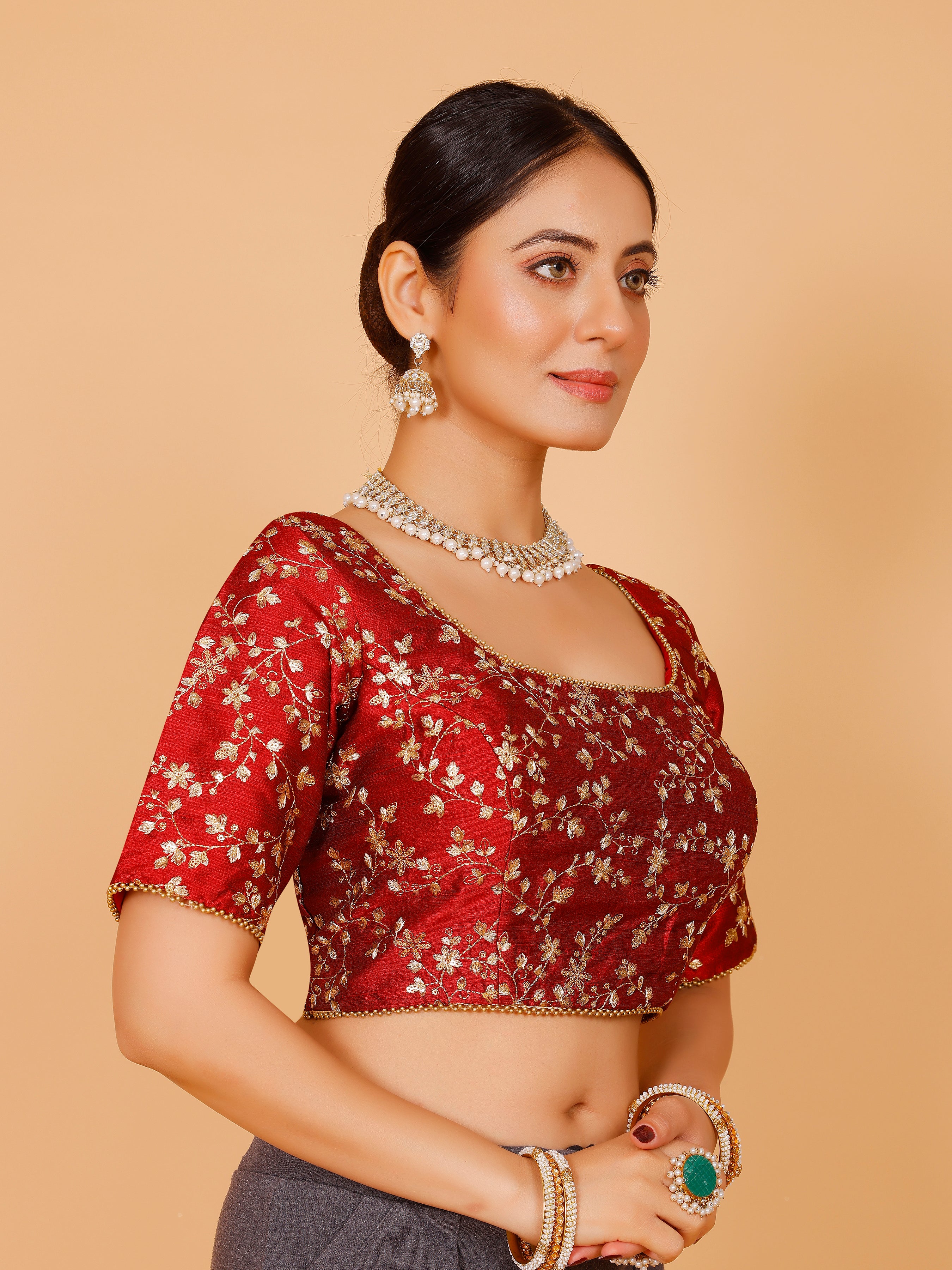 Silk Zari Work Blouse